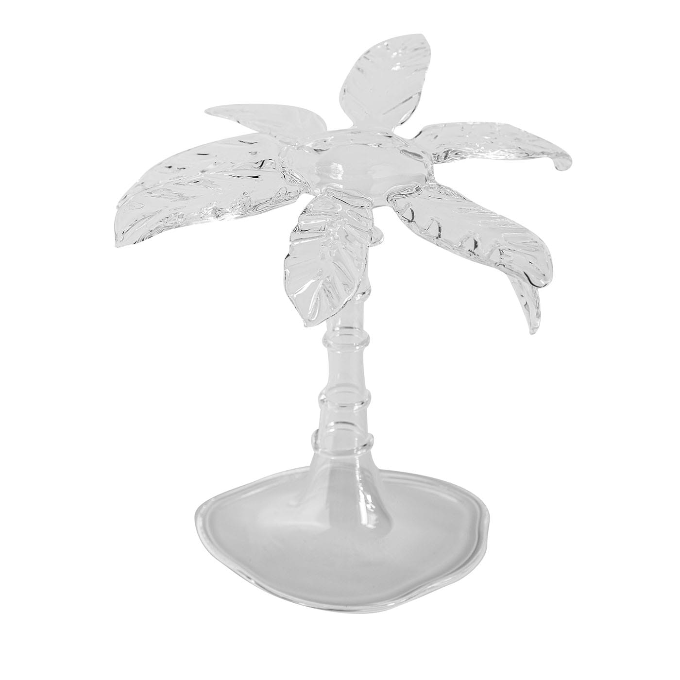 Portadessert in vetro soffiato trasparente Las Palmas