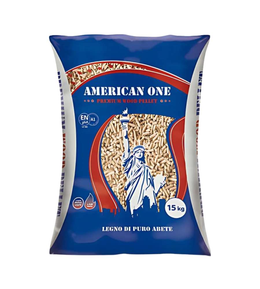 Pellet American One 15 kg - 100% Abete Alta Qualità