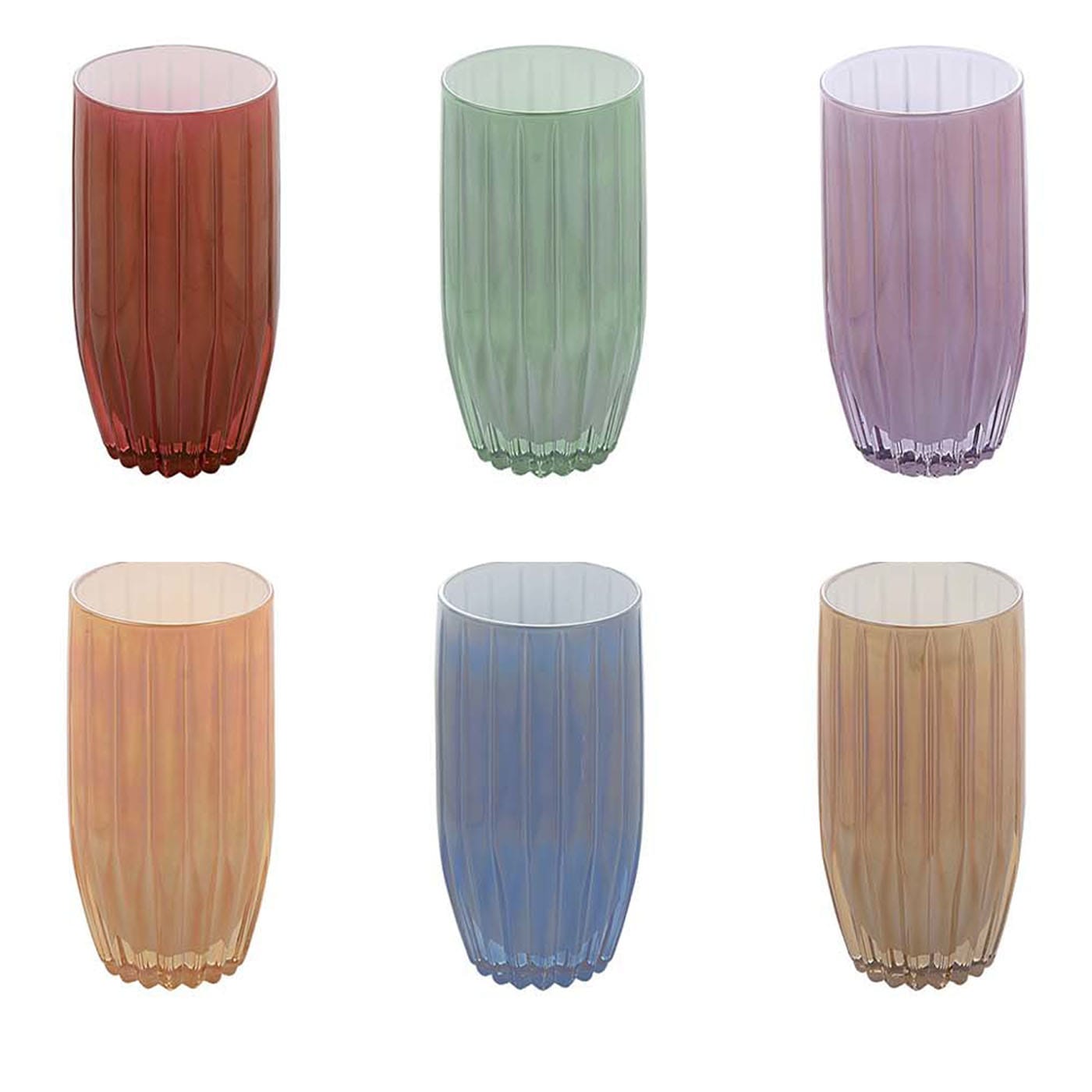 Set di 6 bicchieri da acqua alti Prestigioso 03