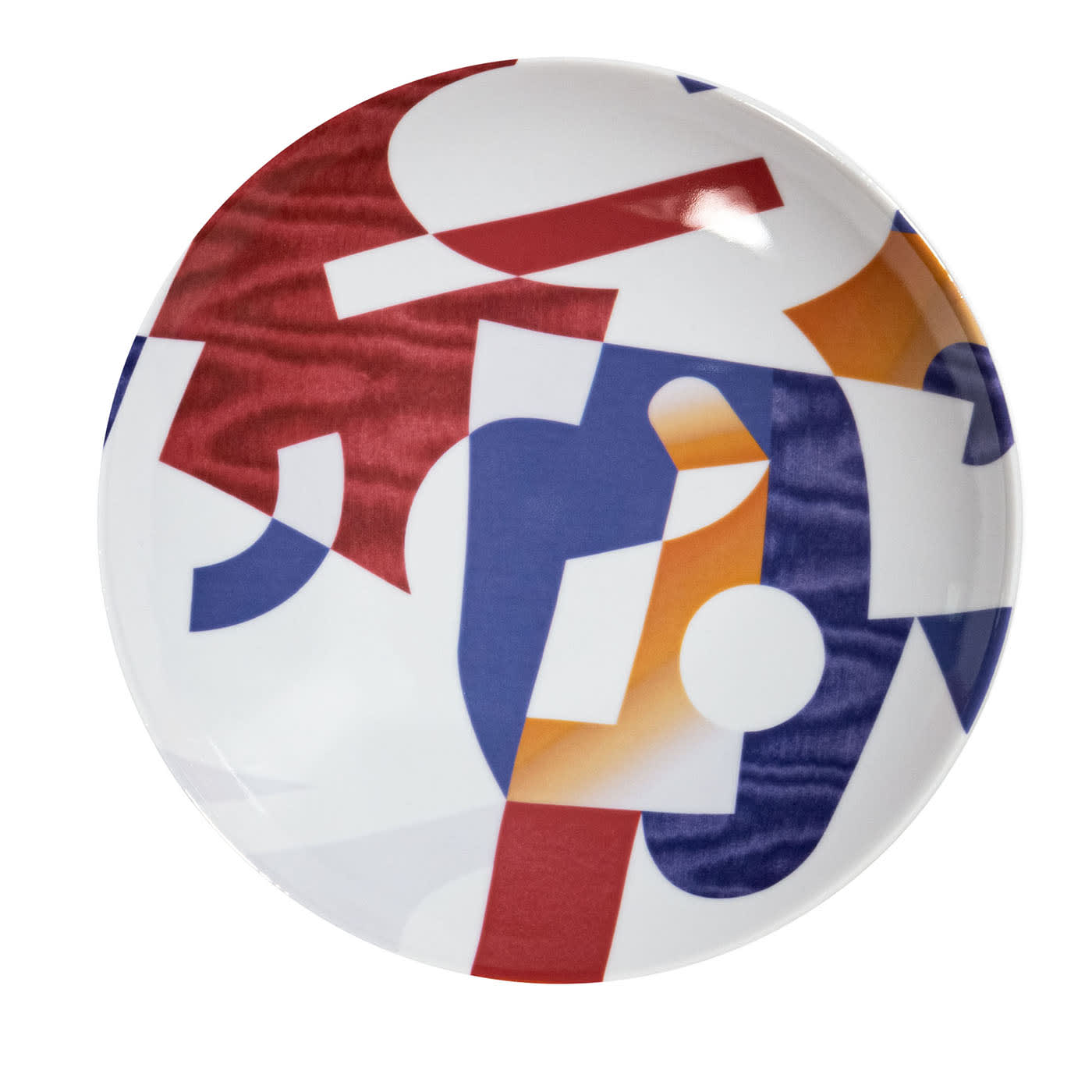 Alchimie piatto Fondo in porcellana con decoro astratto #3