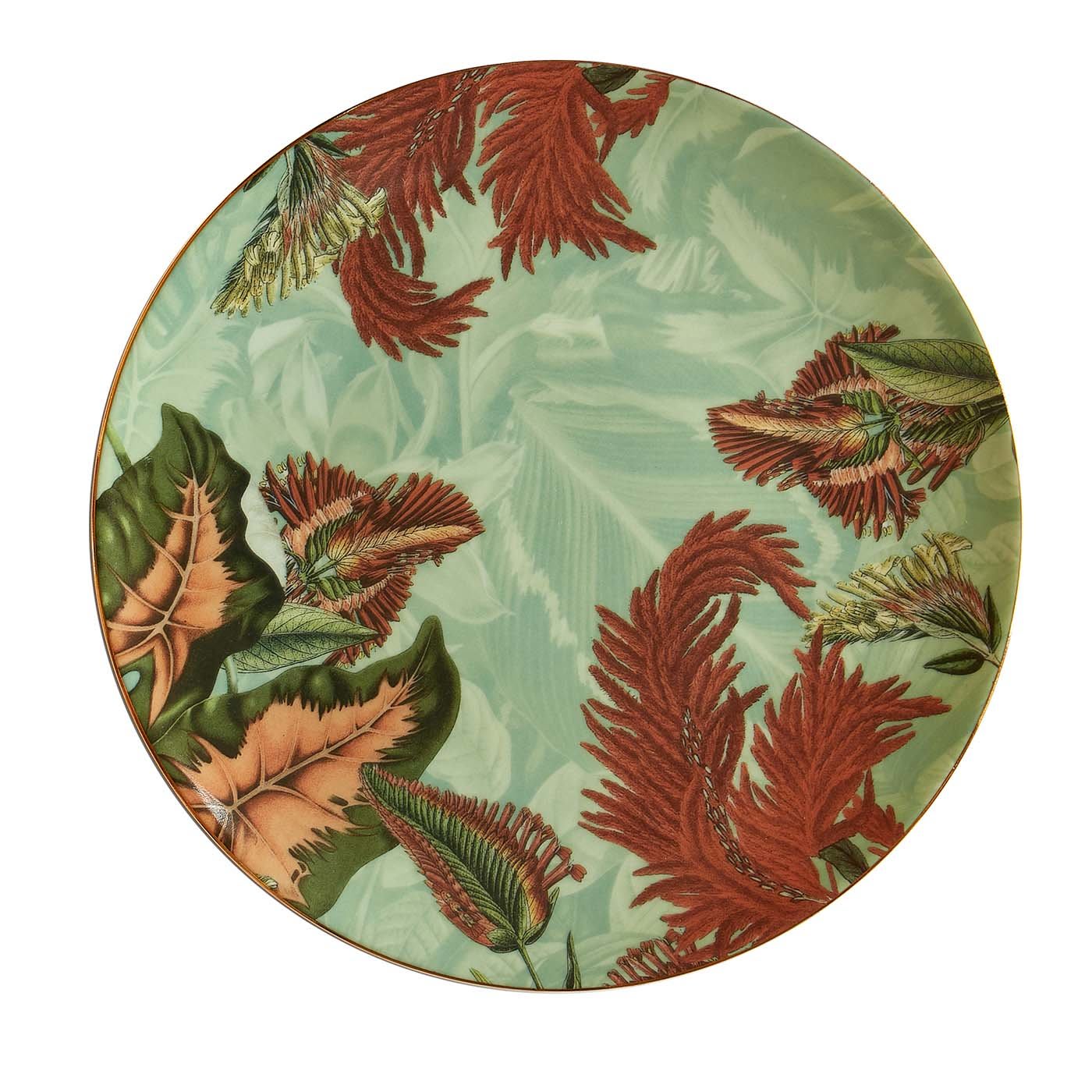 Animalia Set di 2 piatti da dessert in porcellana con fiori #1