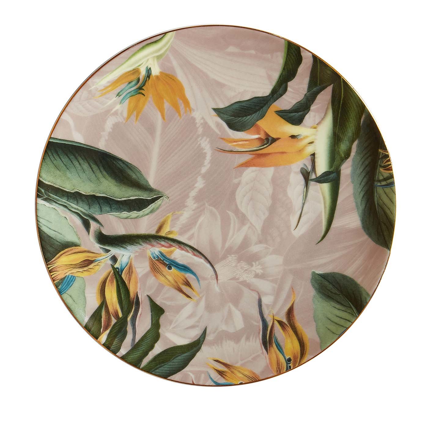 Animalia Set di 2 piatti da dessert in porcellana con fiori #2