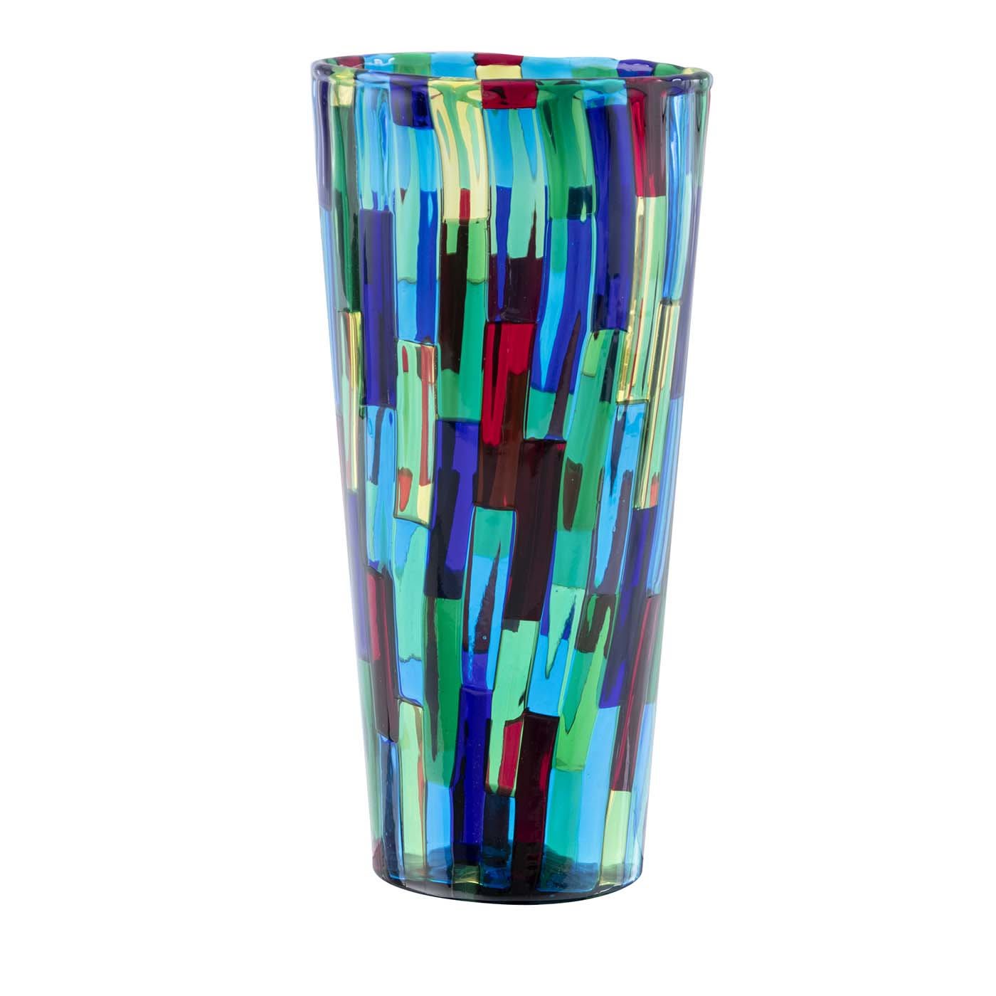 Vaso conico Acquamarina di Angelo Ballarin