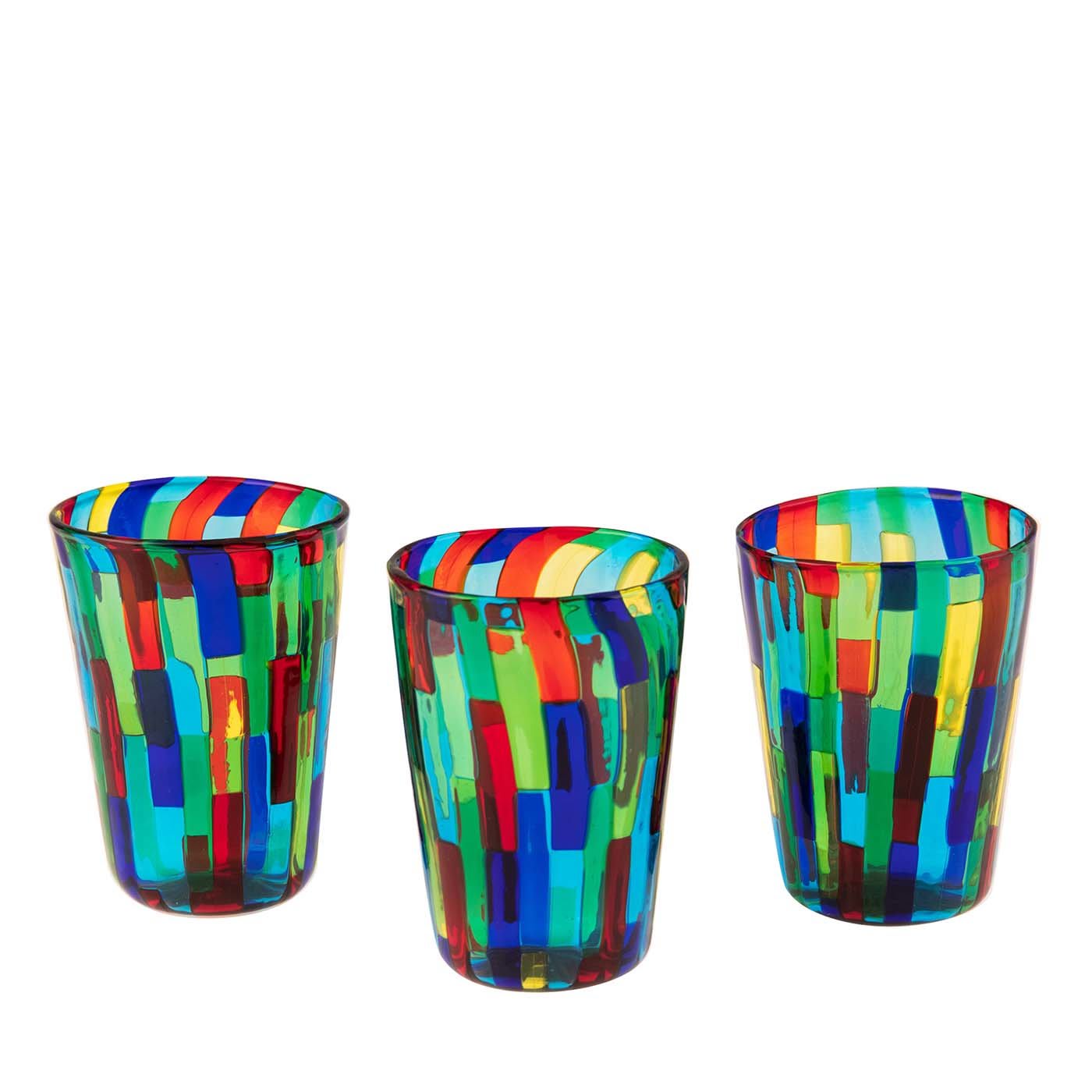 Set di 6 bicchieri Acquamarina di Angelo Ballarin