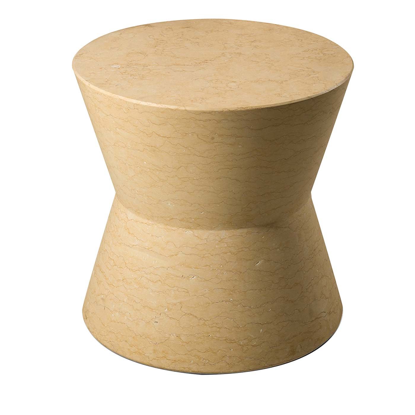 Sgabello Ikona in marmo Giallo Egiziano di Elisa Ossino