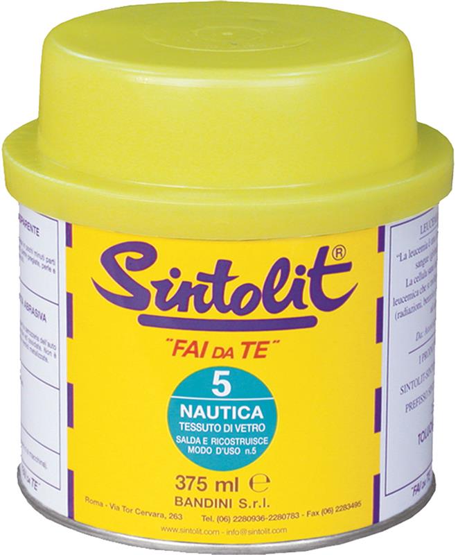 SINTOLIT STUCCO NAUTICA CON FIBRE DI VETRO IN CONFEZIONE DA 370 ML