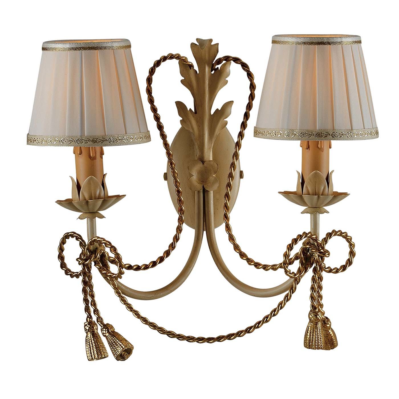 1341 Doppio cavo d'oro in metallo