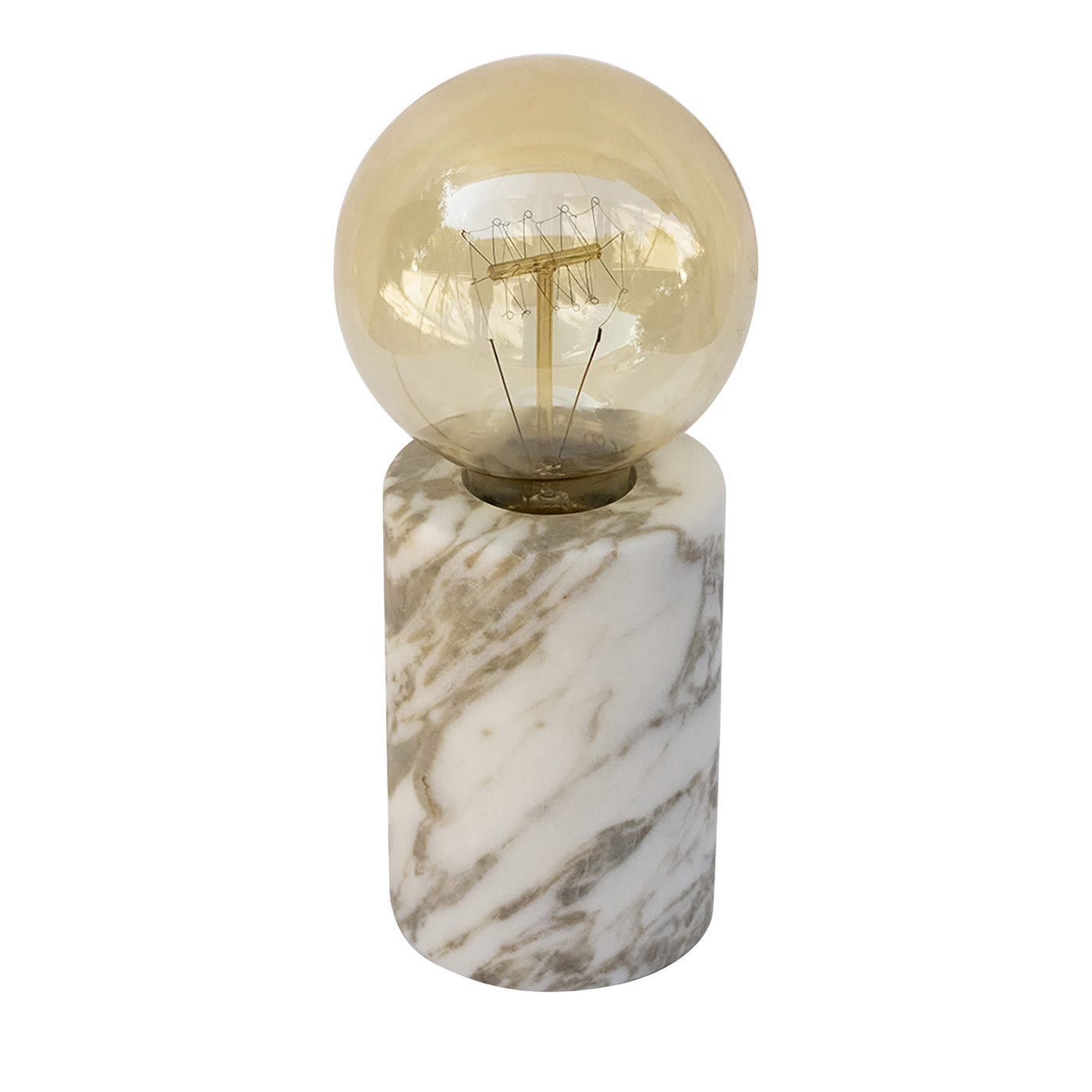 Lampada da tavolo in marmo Calacatta