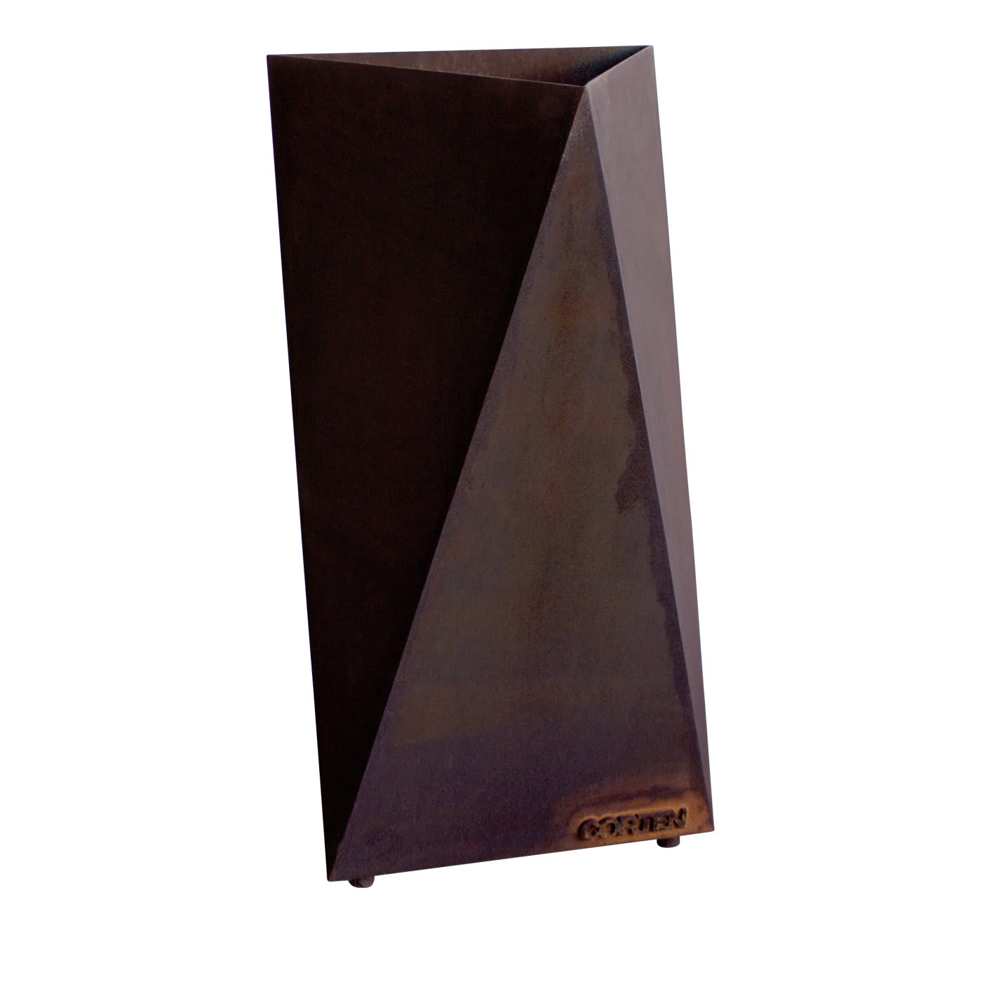 97 Portavaso in acciaio corten