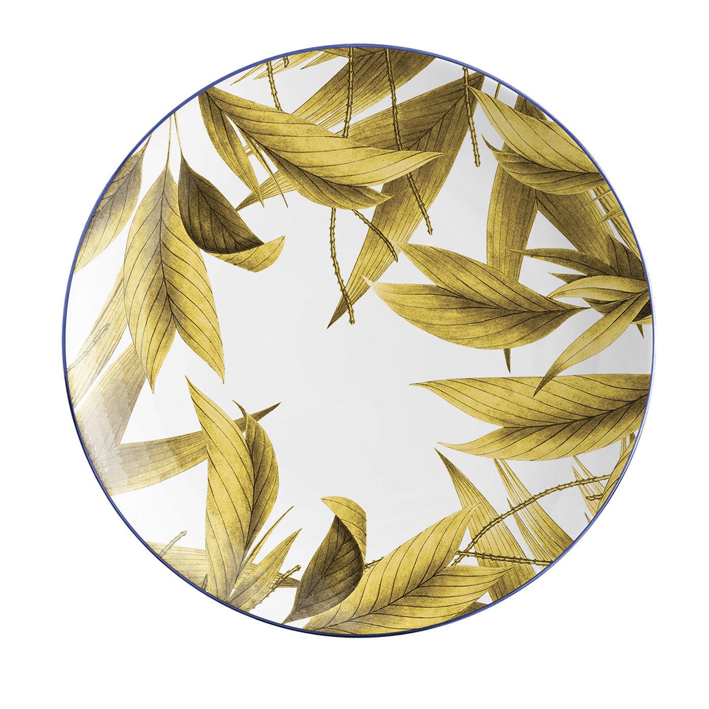Set di 2 piatti da pane in porcellana Las Palmas con foglie di palma #4