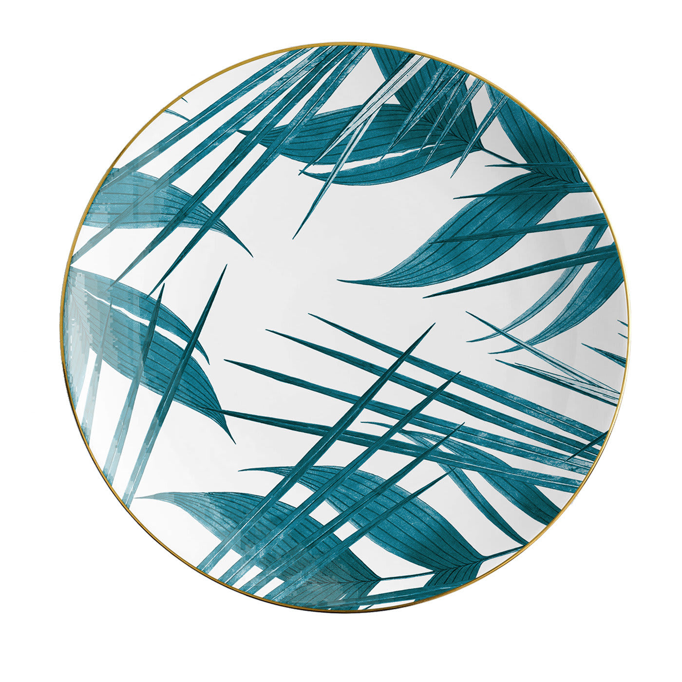 Set di 2 piatti da pane in porcellana Las Palmas con foglie di palma #5