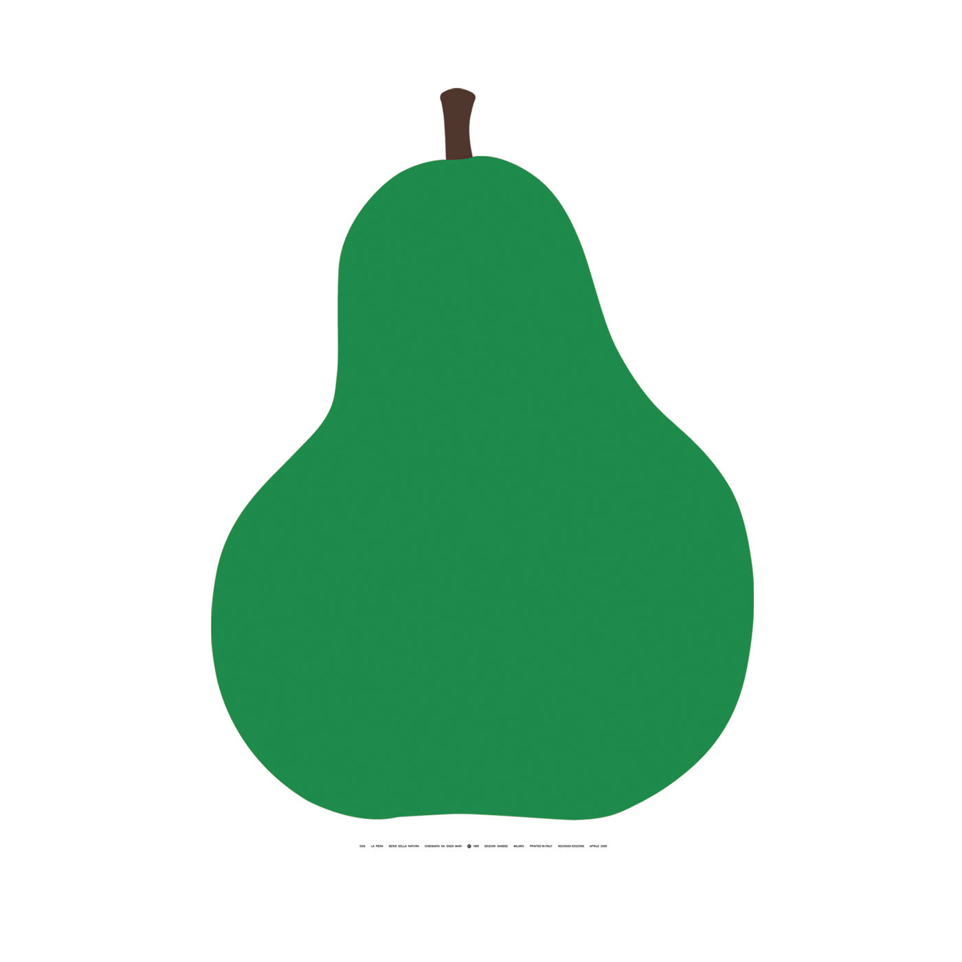 Due, la Pera Serigrafia di Enzo Mari