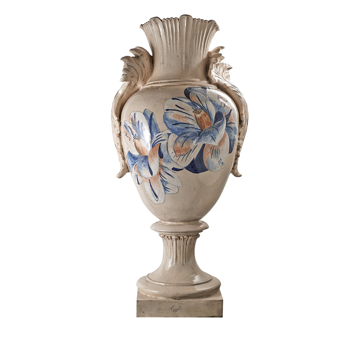 Vaso Tropical & Flowers Blue Lotus