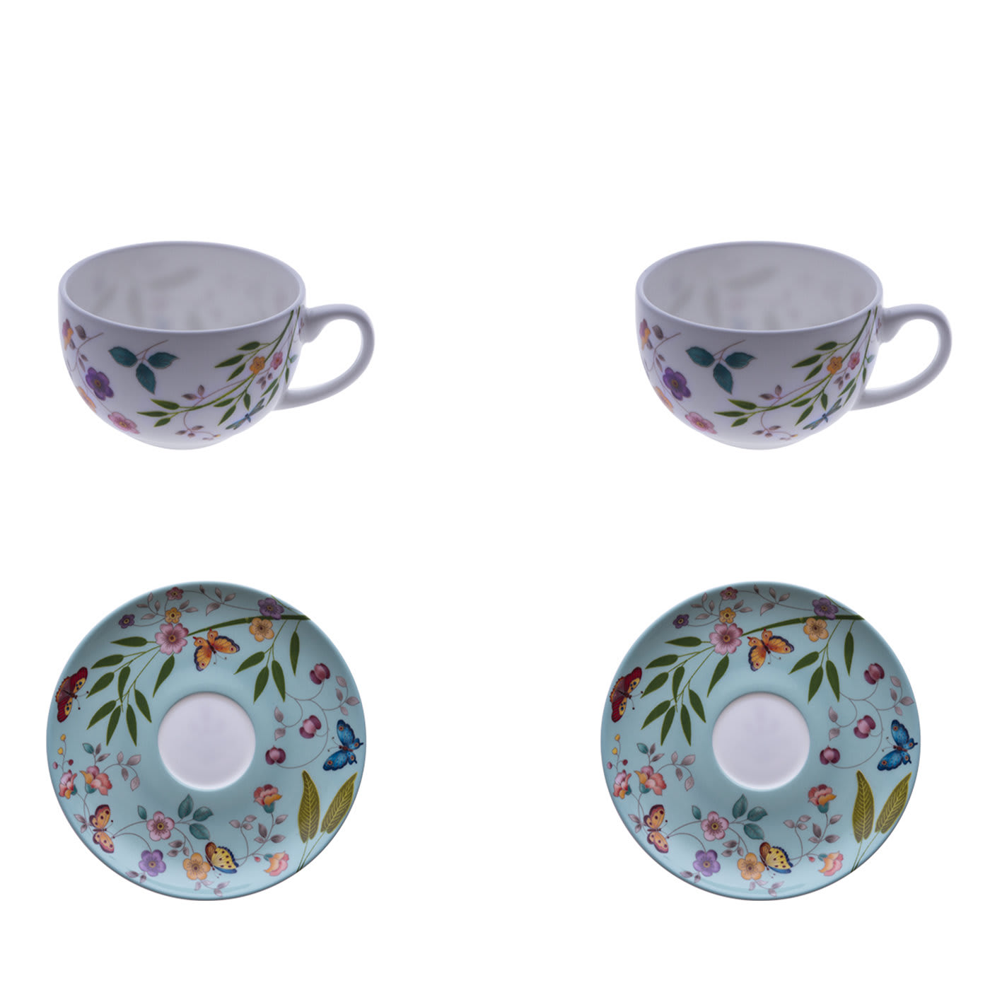 Set di 2 tazze da caffè espresso con piattino Incanto Di Primavera