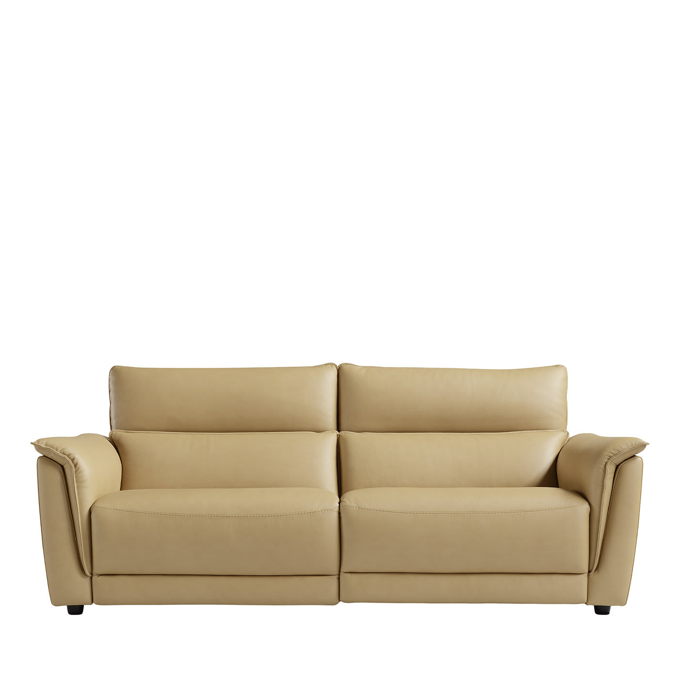 Poltrona a 2 posti in pelle Bovino Sand