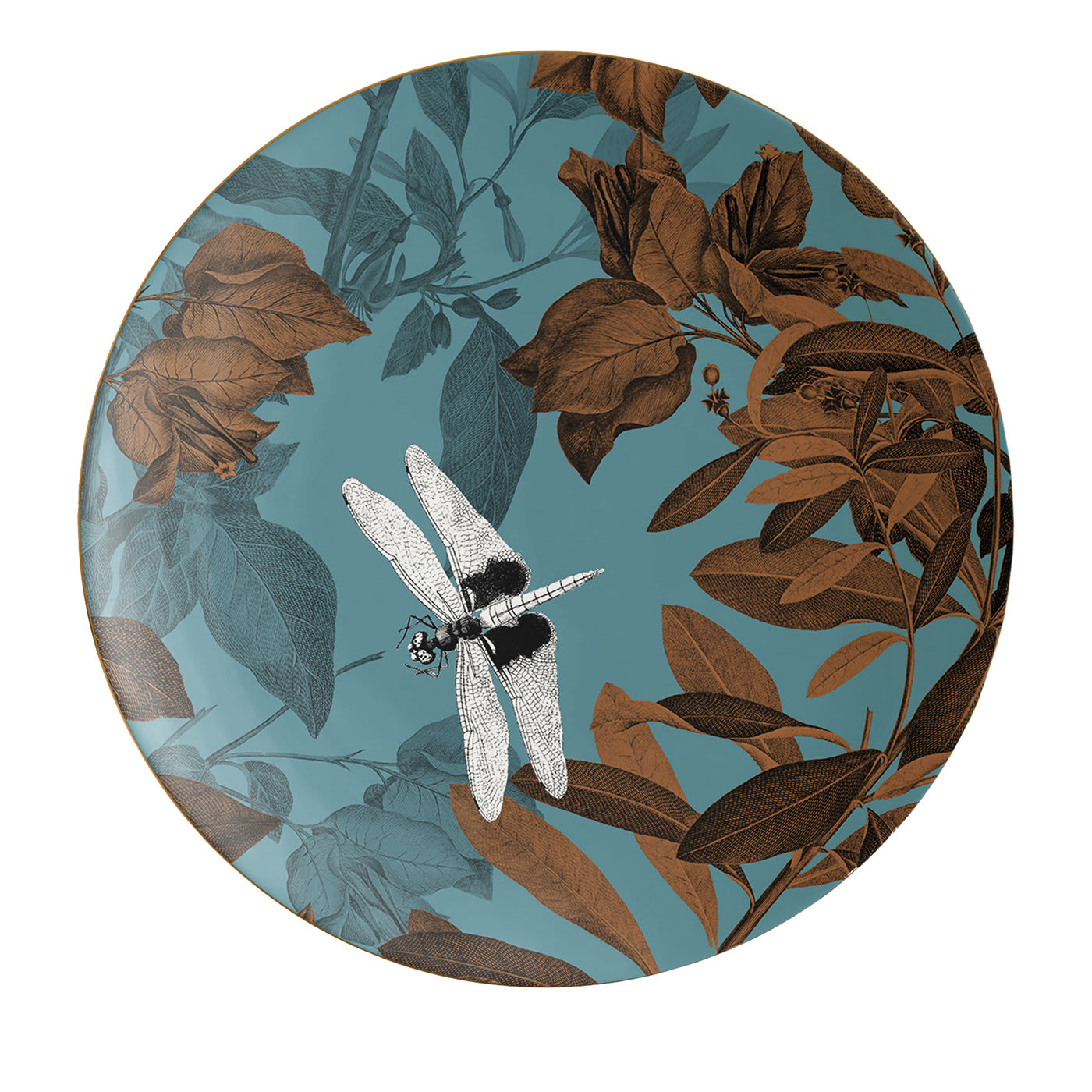 Set di 2 piatti di porcellana per il pane #3