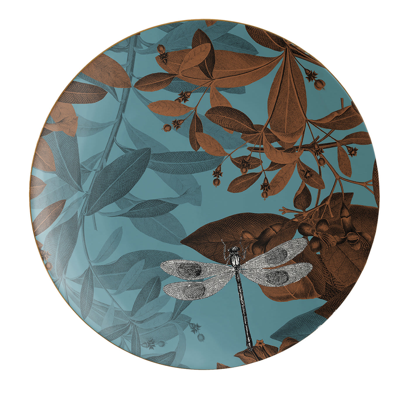 Set di 2 piatti di porcellana per il pane #4