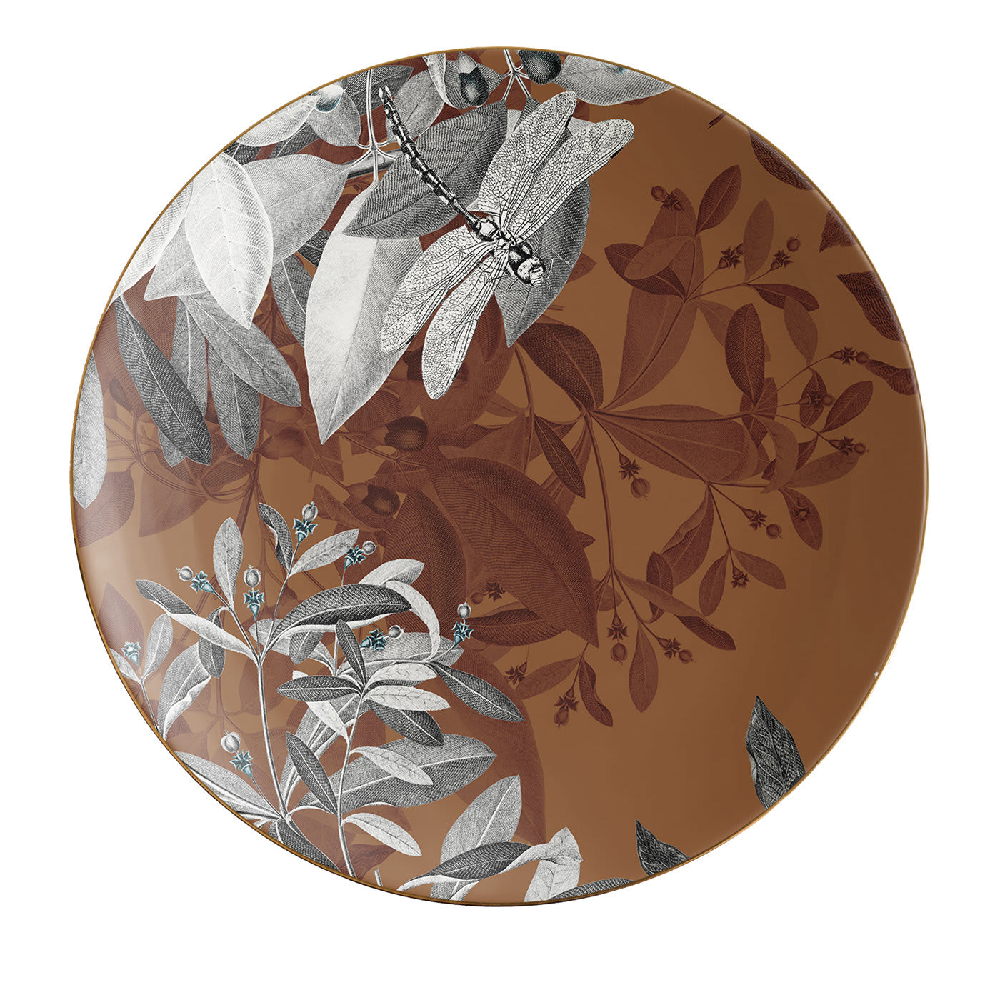 Set di 2 piatti da dessert in porcellana Black Dragon Pool #2