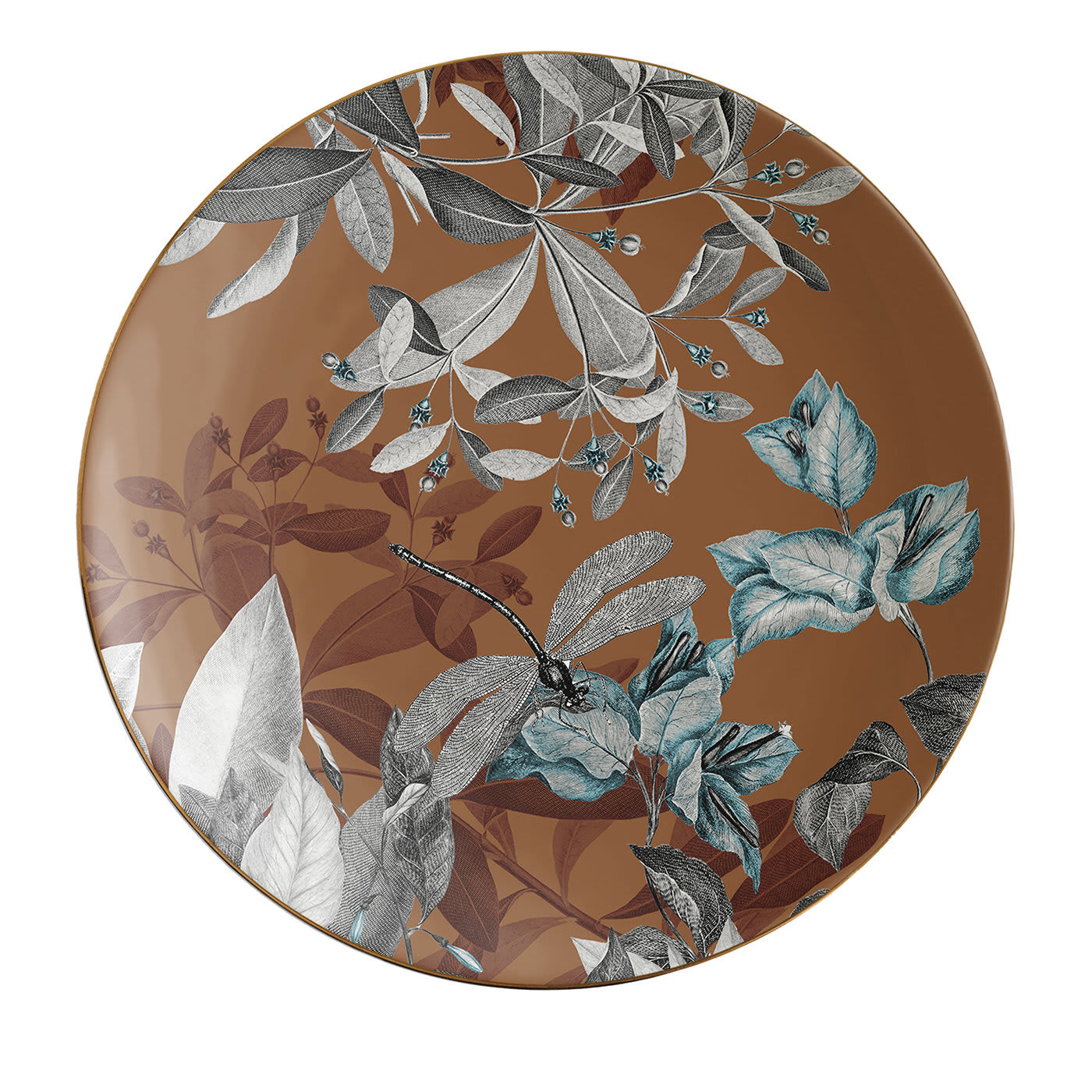 Set di 2 piatti da dessert in porcellana Black Dragon Pool #4