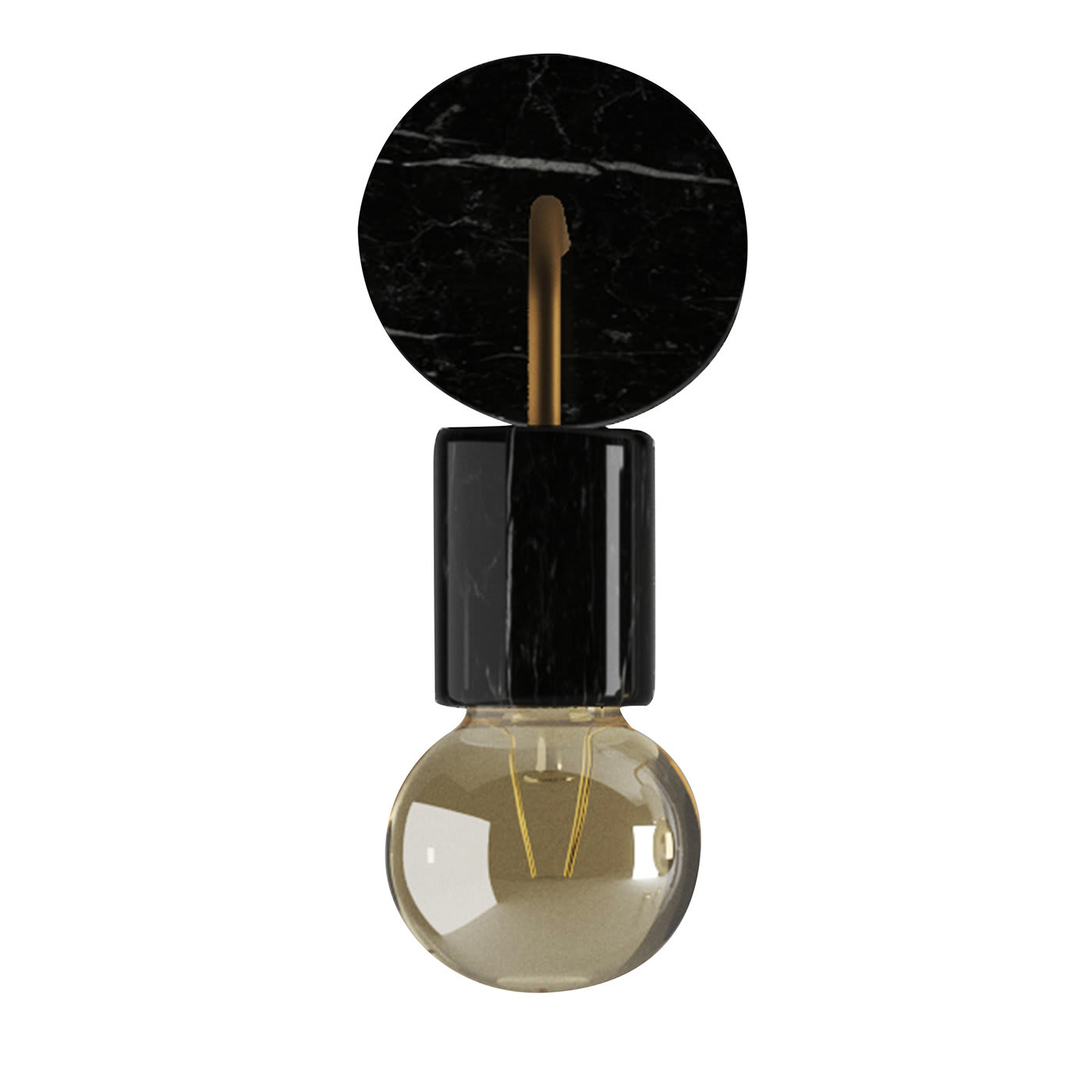 Elegante applique Marquina nera