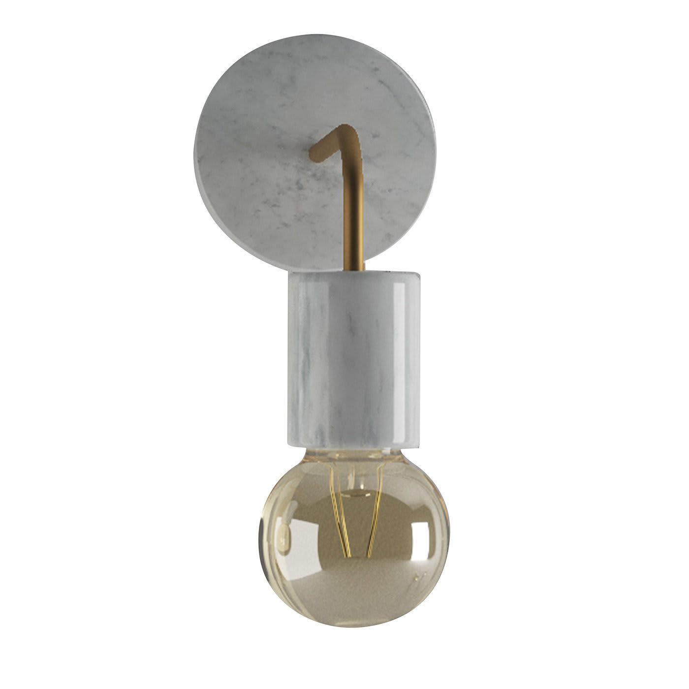 Elegante applique bianca di Carrara