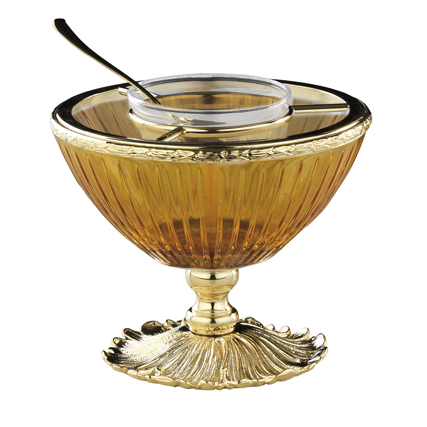 Ciotola per Caviale in Ottone Dorato Tavola