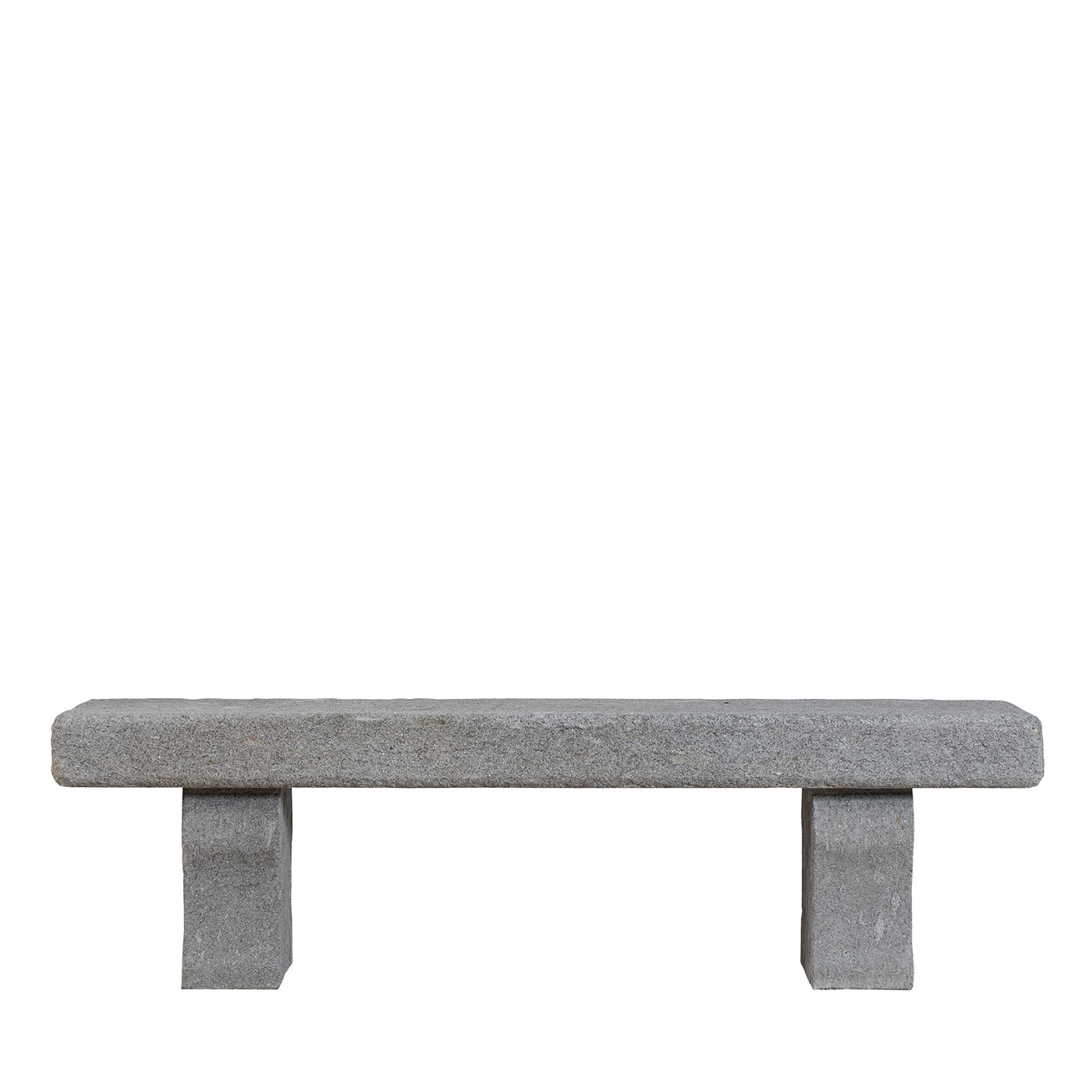 Panchina da esterno in pietra travertino grigia Tempore