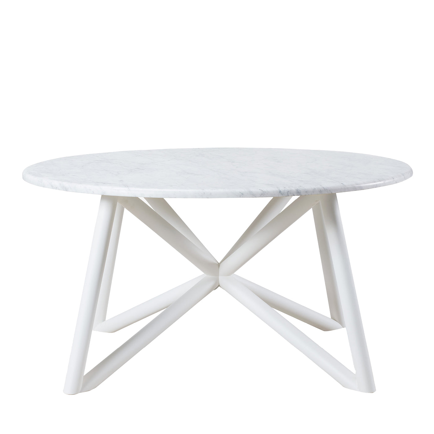 Tavolo da pranzo da esterno Uni 150 in marmo bianco