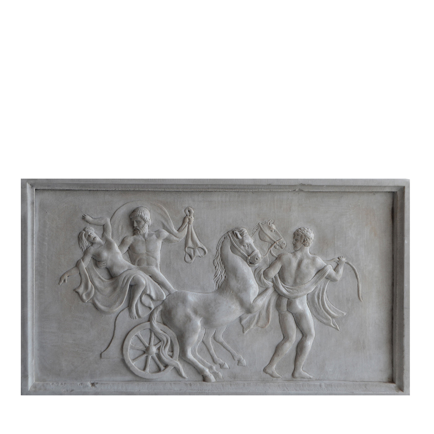 Abduzione di Proserpina Scultura in alto rilievo in marmo di Carrara