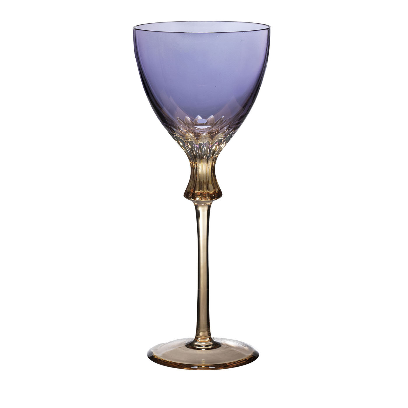 Set di 6 Calici da Vino in Cristallo Viola Iris