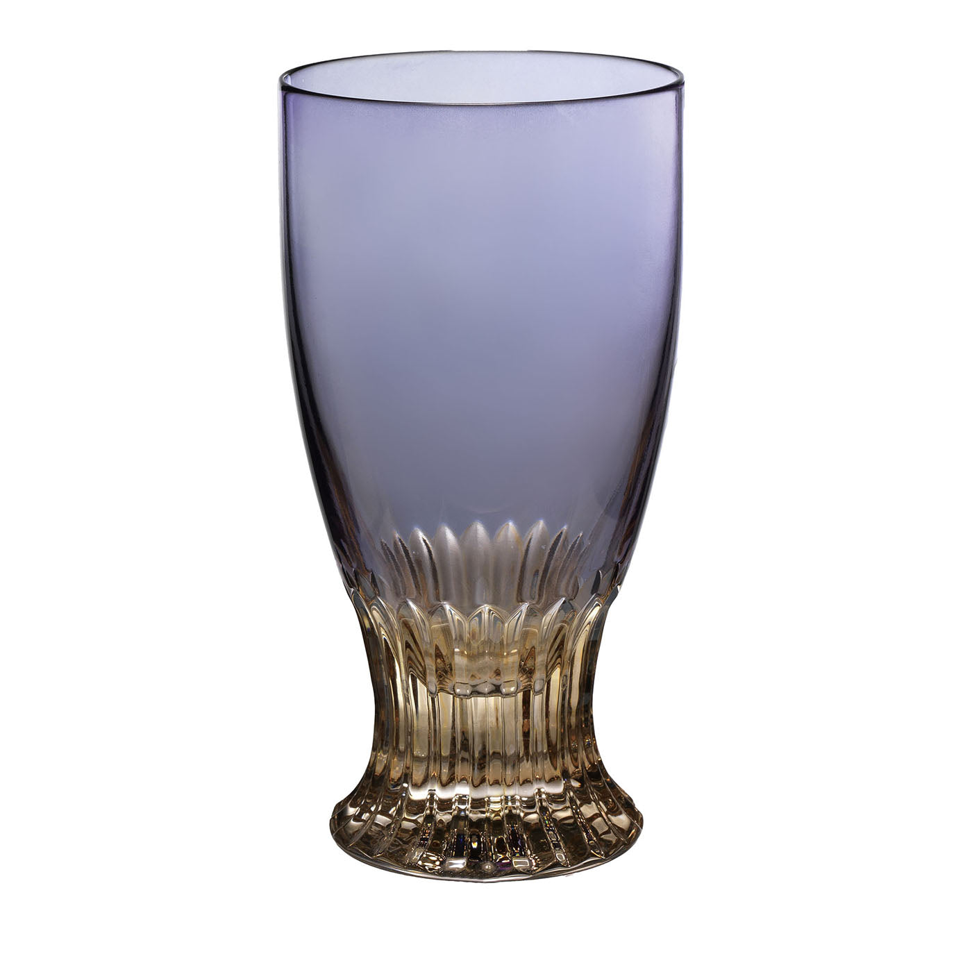 Set di 6 bicchieri di cristallo viola Iris