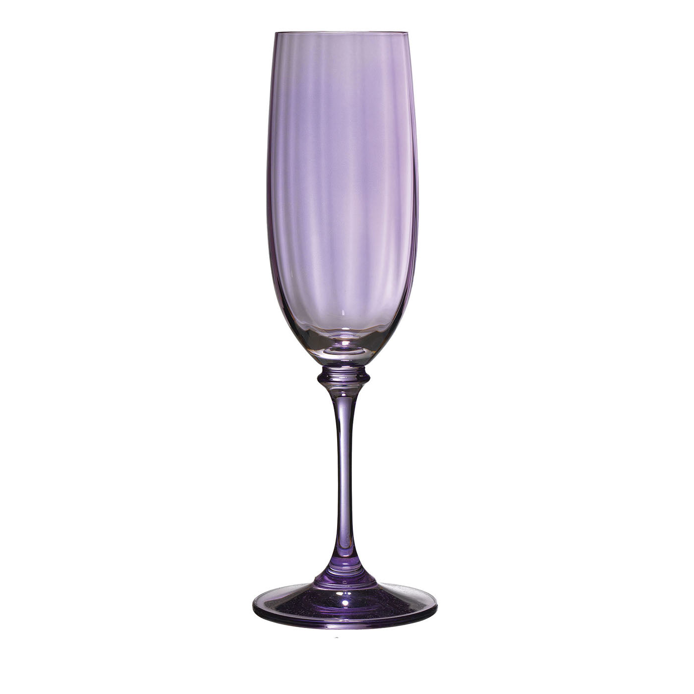 Set di 6 Flute in Vetro Viola Riflesso