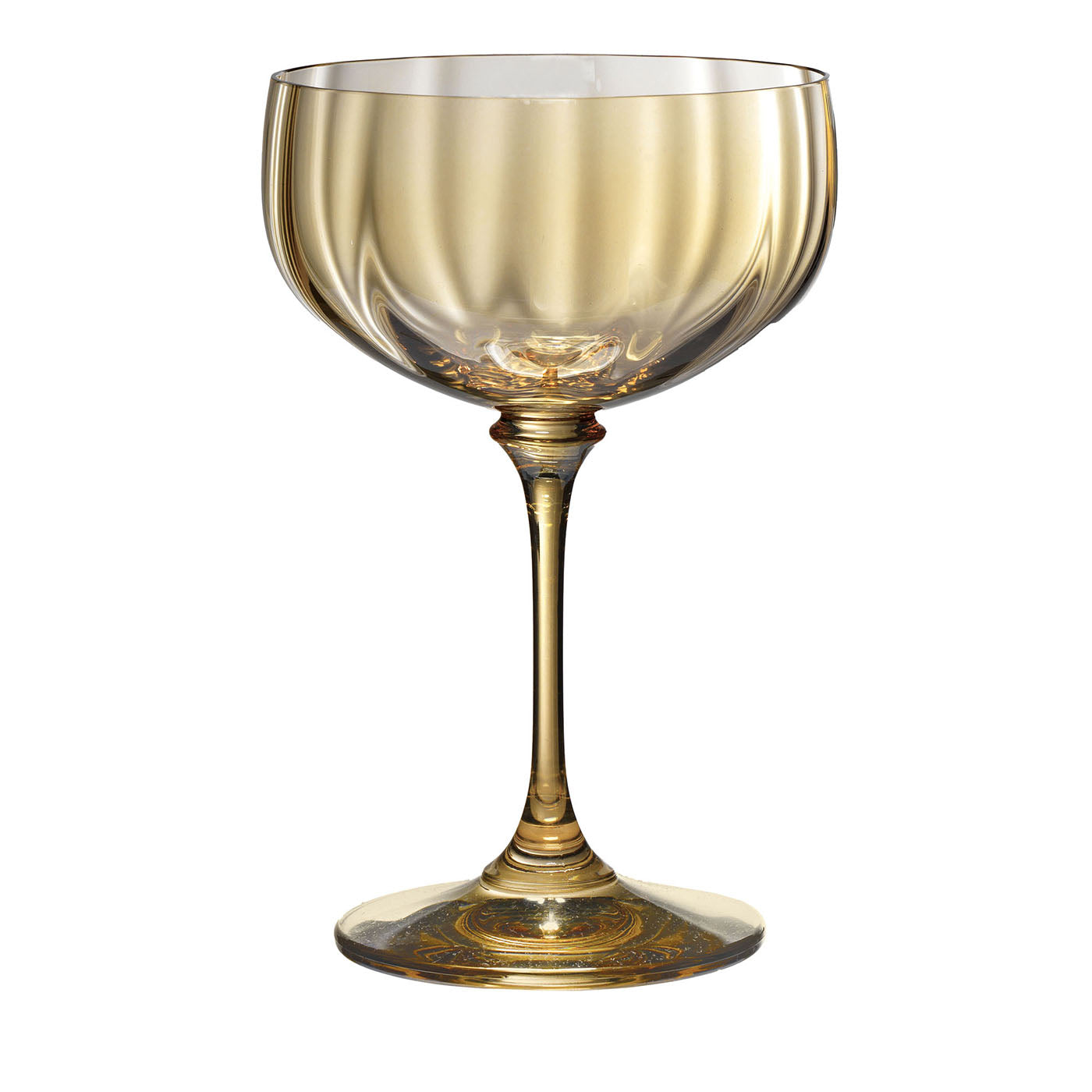 Set di 6 Bicchieri da Champagne Riflesso Marroni