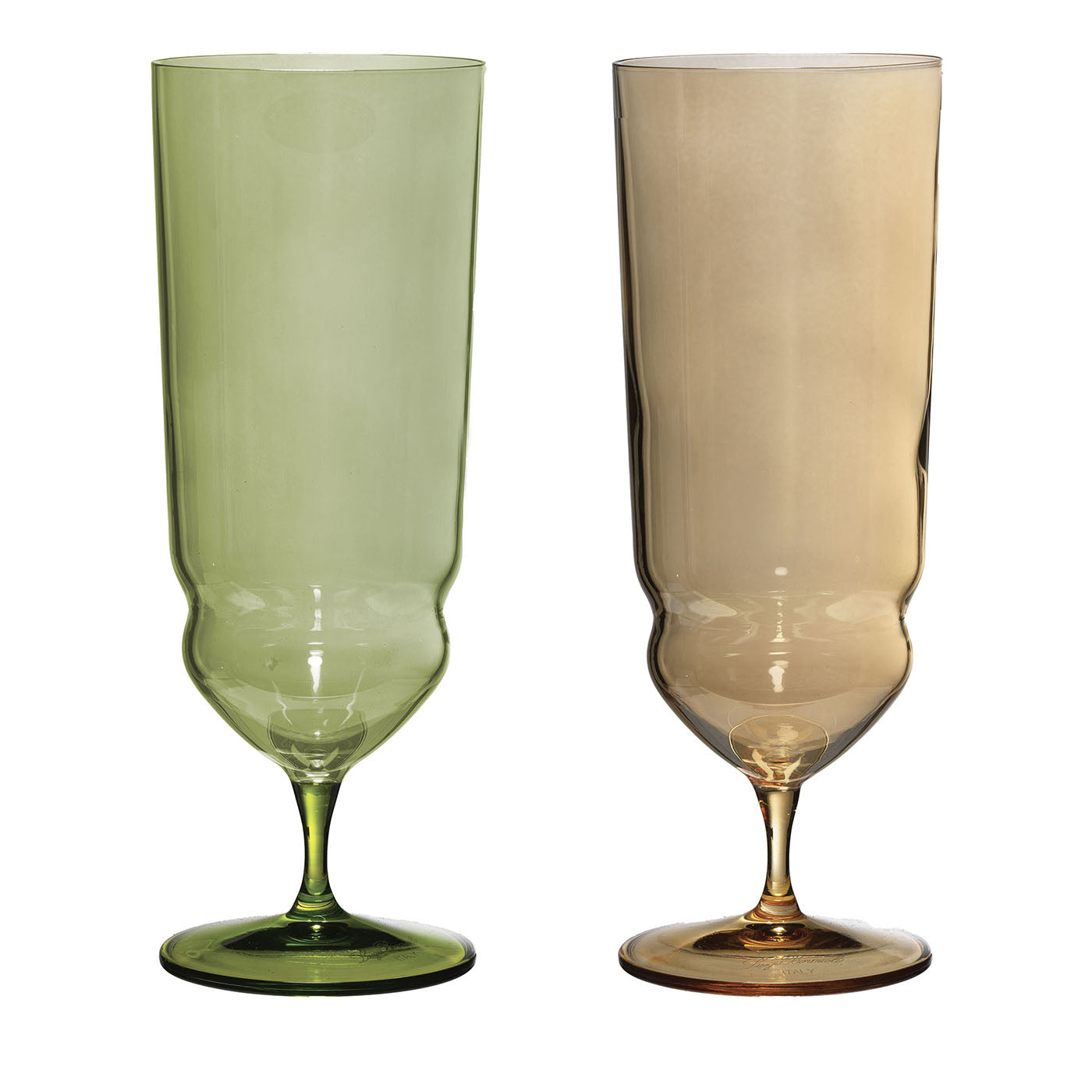 Set di 2 bicchieri da birra decorati a mano Suite