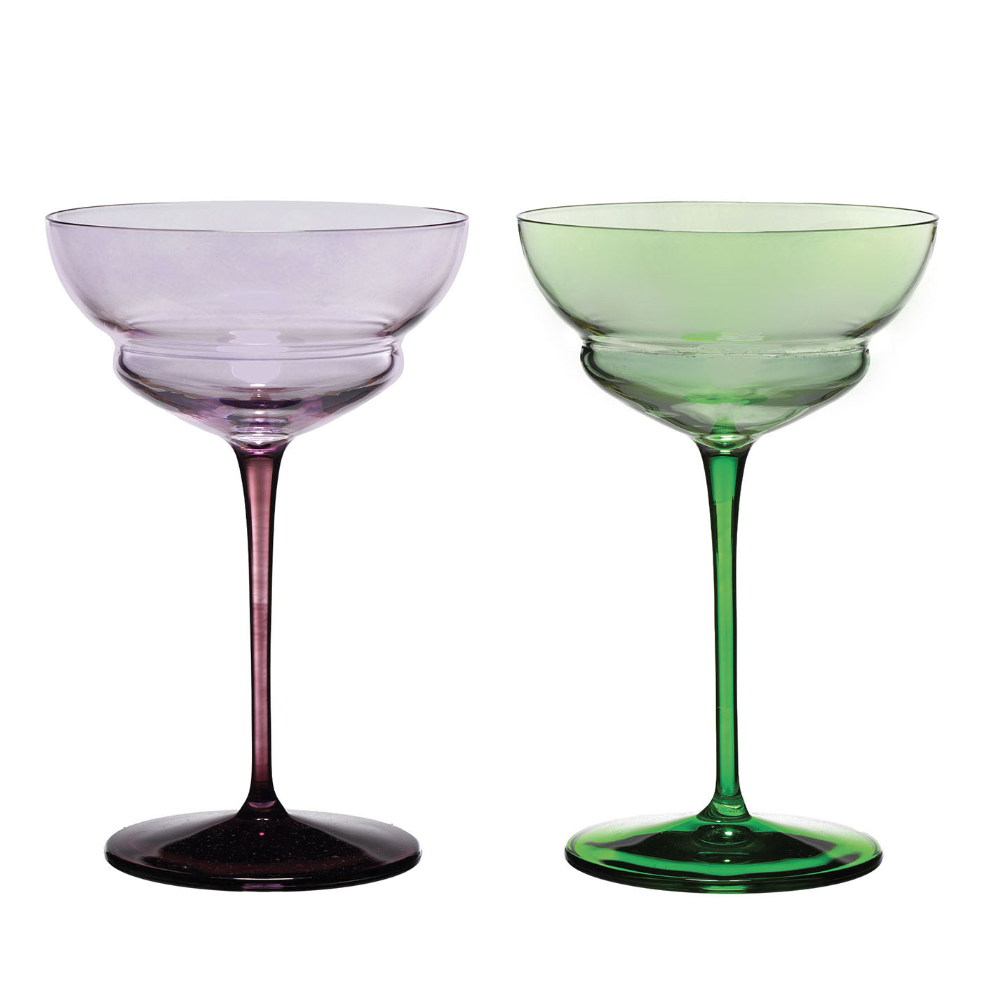 Set di 2 bicchieri da martini decorati a mano Suite