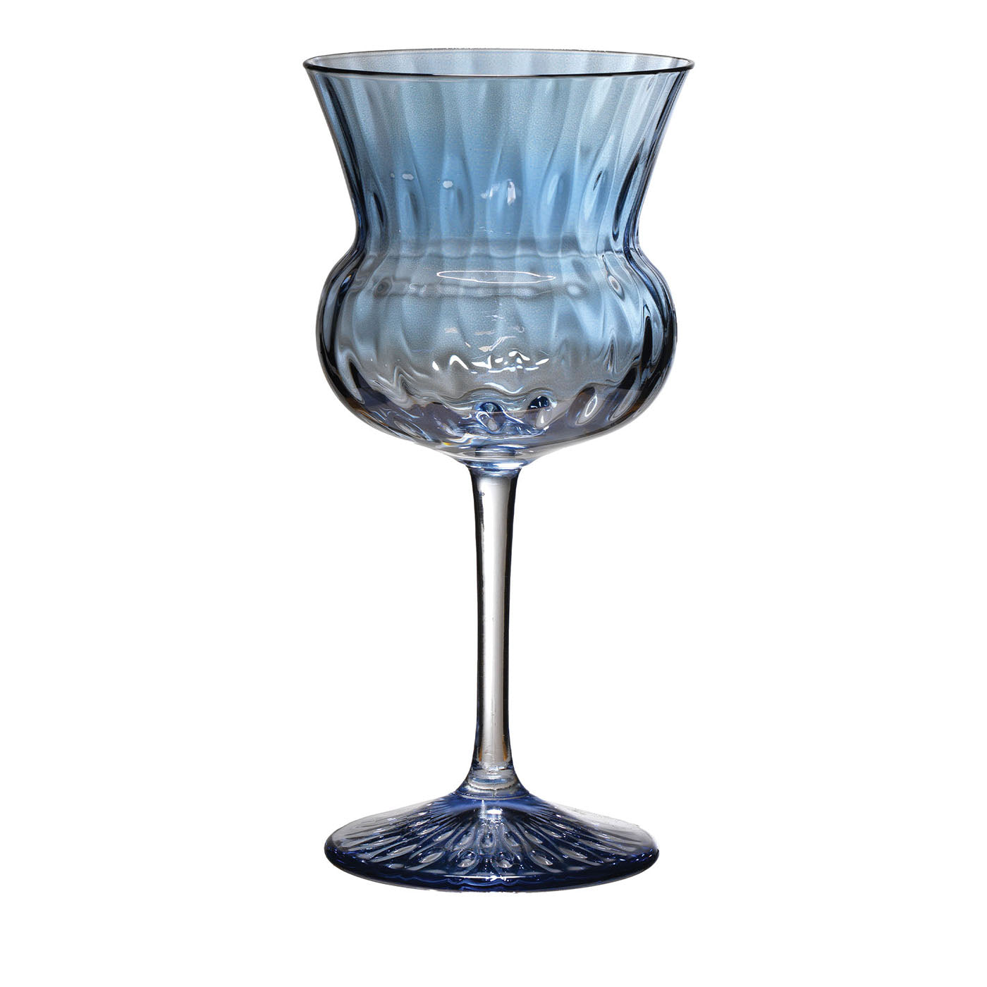 Set di 6 bicchieri da cocktail Tulipa Blue decorati a mano