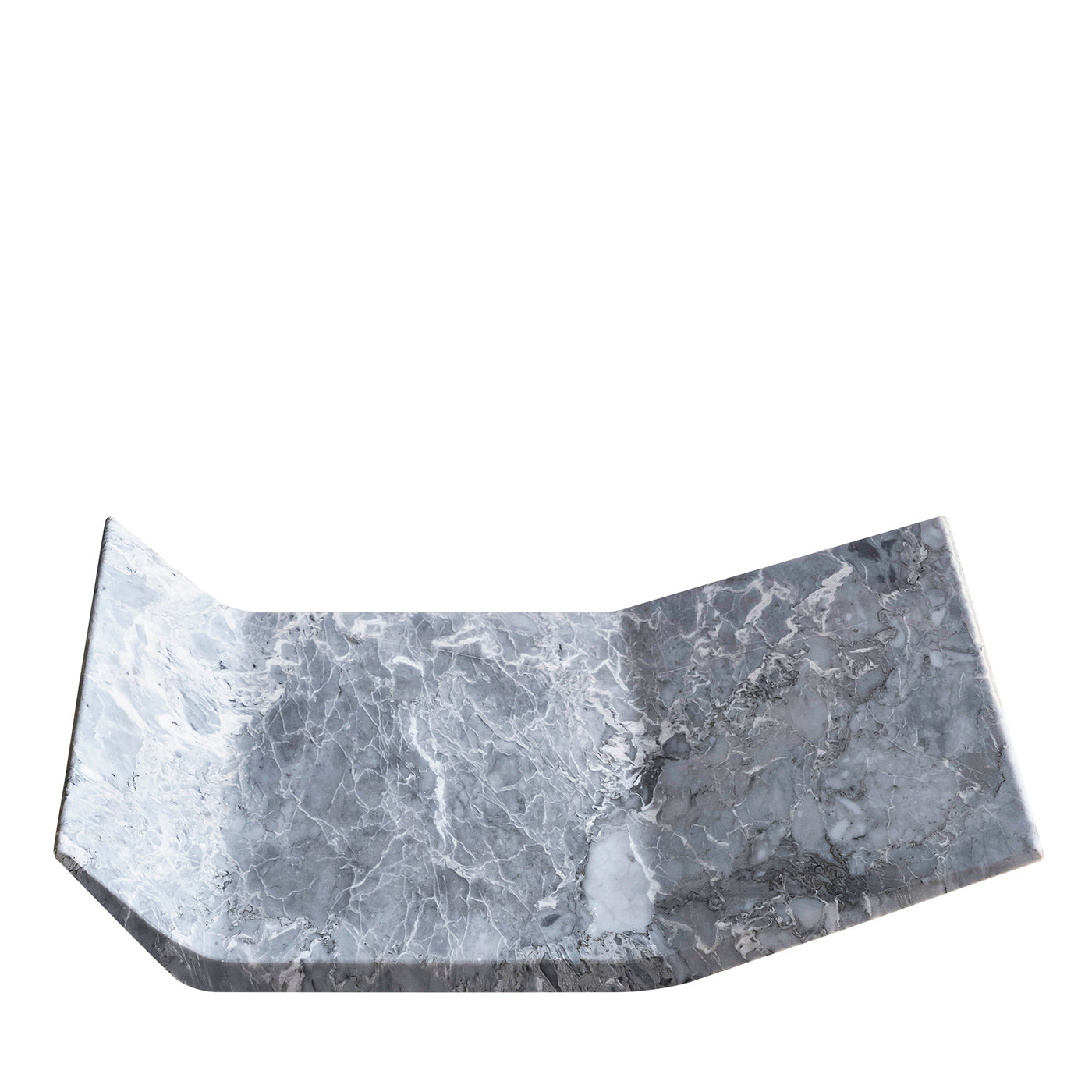 Vassoio in marmo grigio Filo