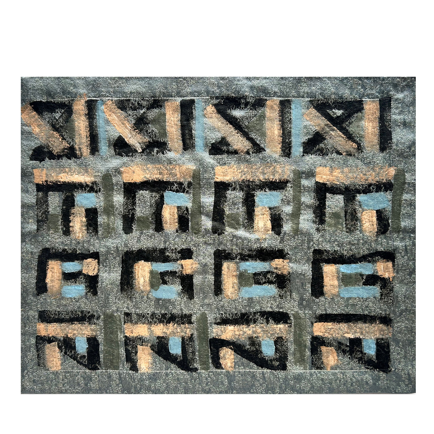 Tovaglietta astratta dipinta a mano della Collezione Canvas No. 1