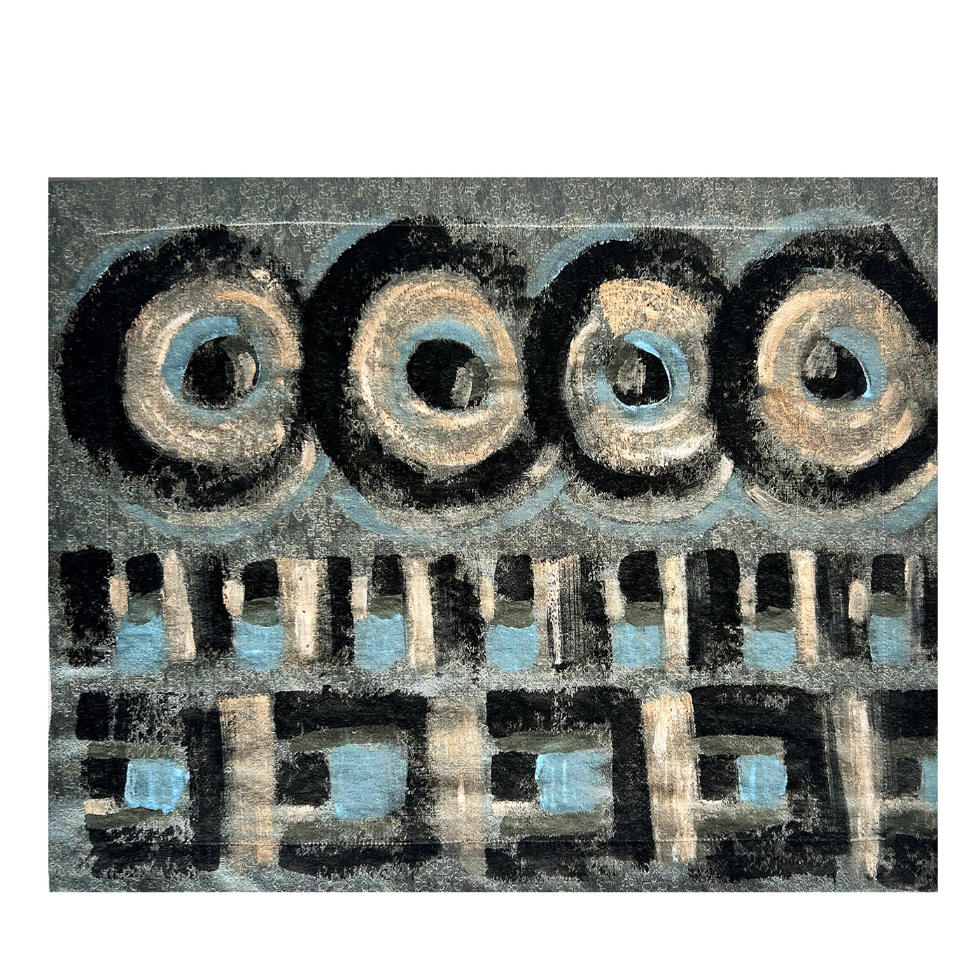 Tovaglietta astratta dipinta a mano della Collezione Canvas No. 4