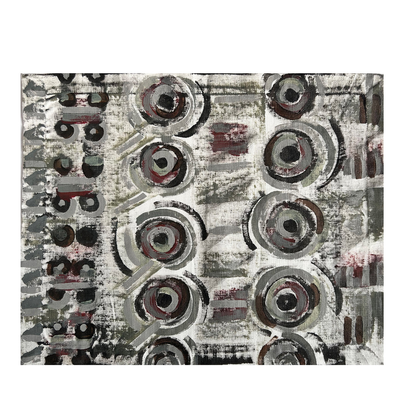 Tovaglietta astratta dipinta a mano Autumn Shades No. 6