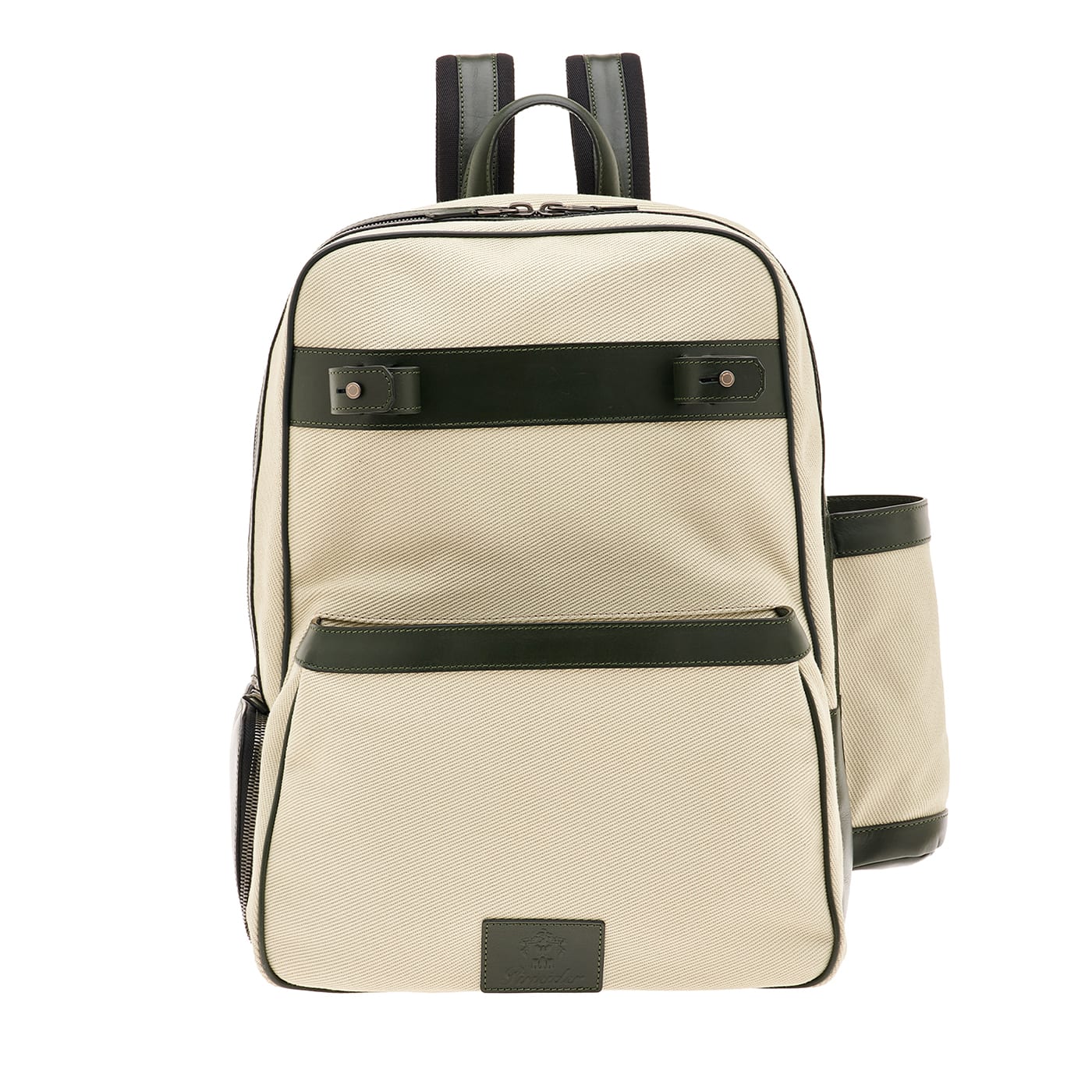 Zaino tennis in pelle verde Passion