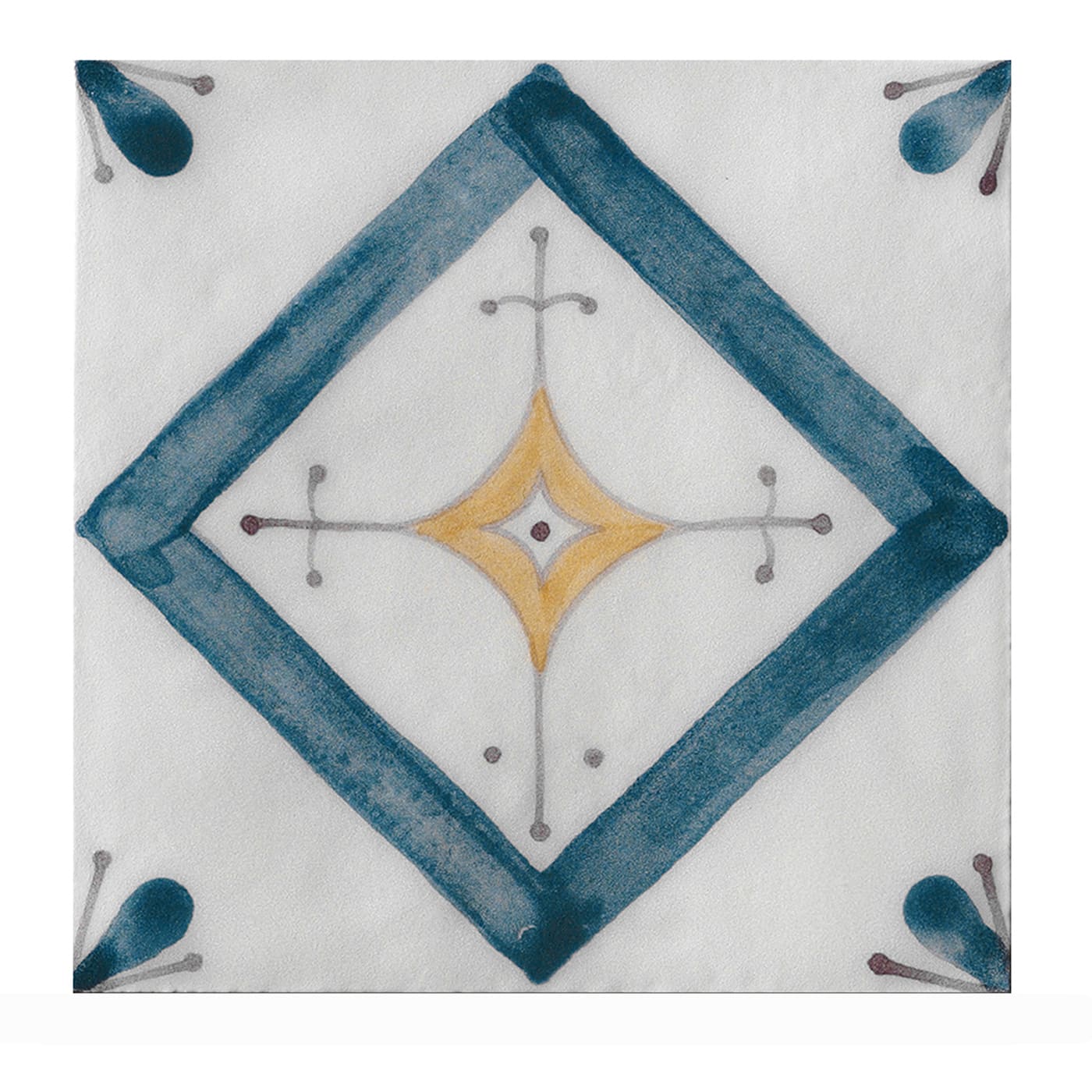 Ot Isuledda Oceano Blue Set di 24 piastrelle quadrate