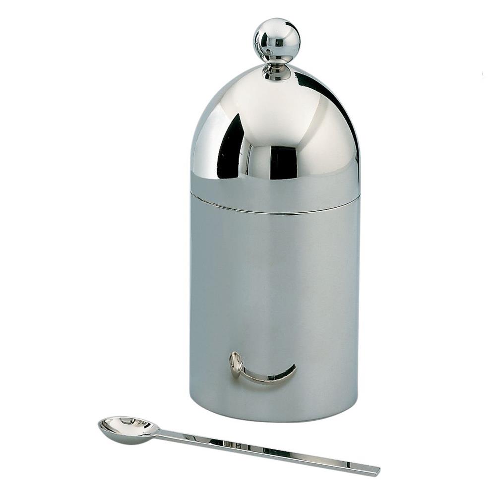 ALESSI ZUCCHERIERA CON CUCCHIAINO IN ACCIAIO LUCIDO