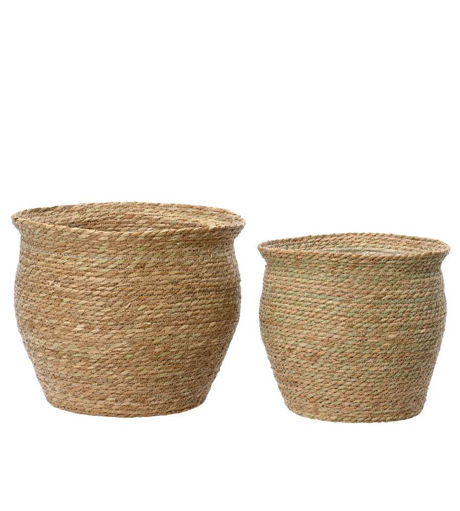 Cesta in giuco intrecciato piccola