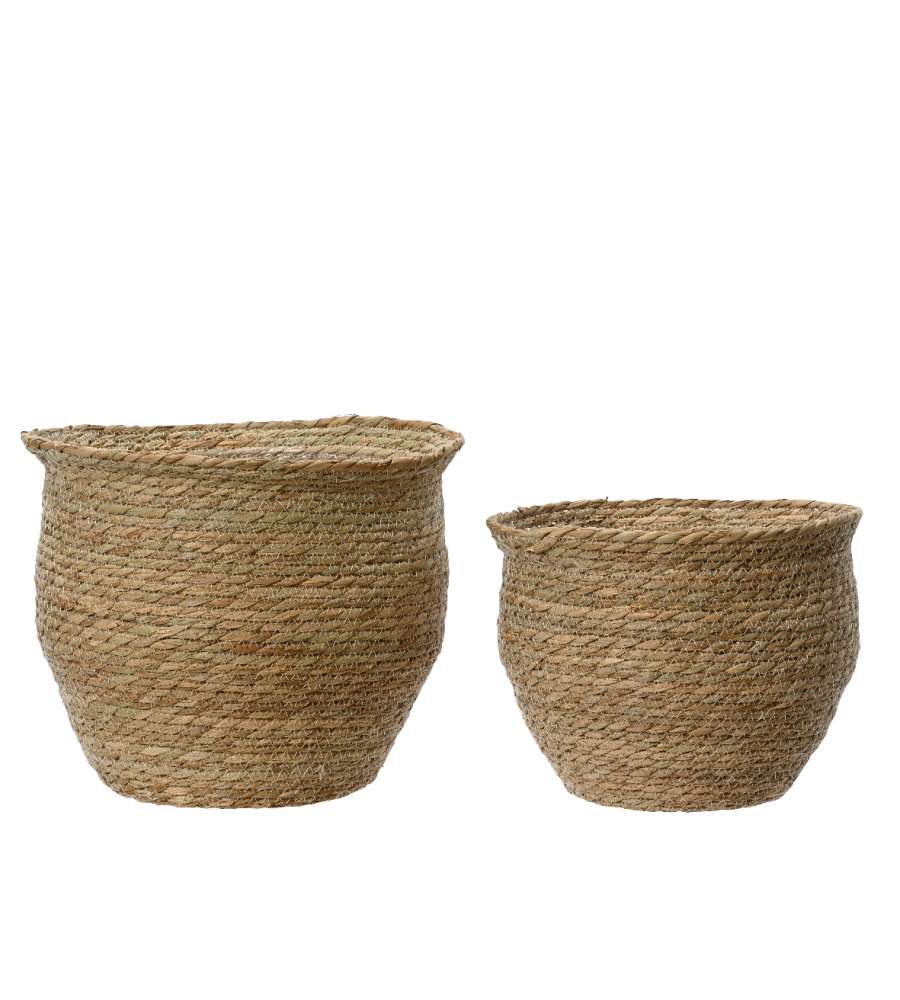 Cesta rotonda in giunco 27x21