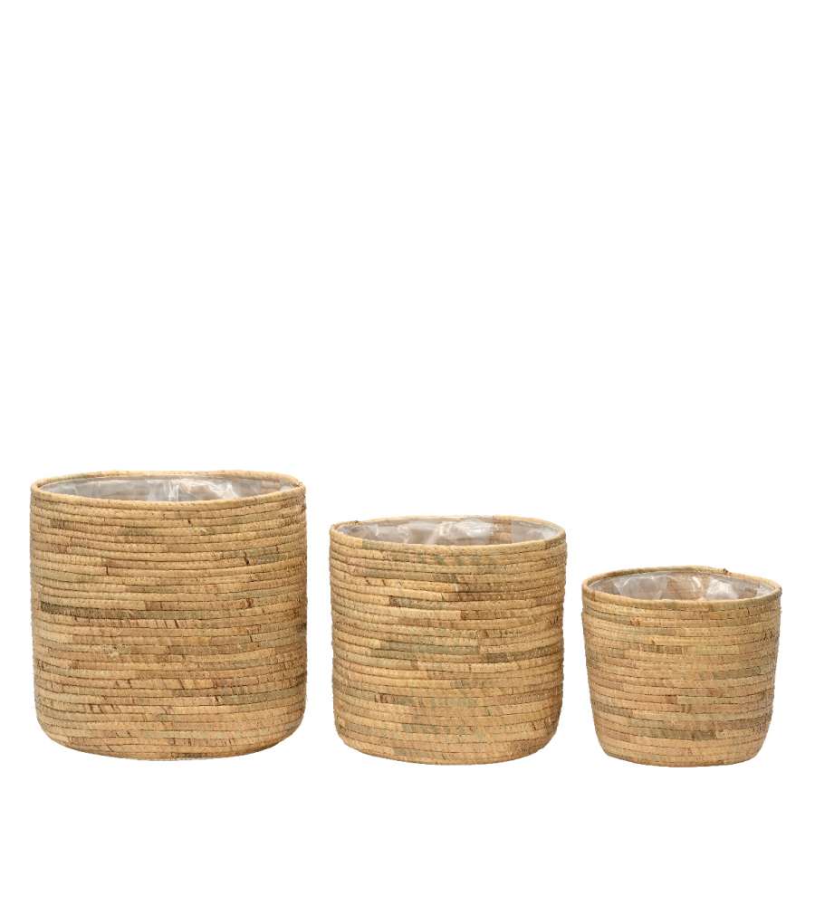 Cesta Portavaso in giacinto nature 26h