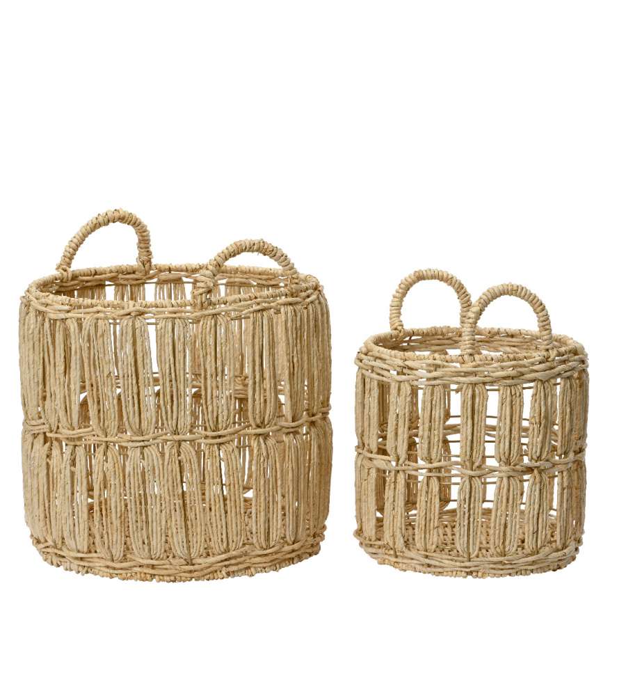 Cesta in cornleaf naturale misura piccola