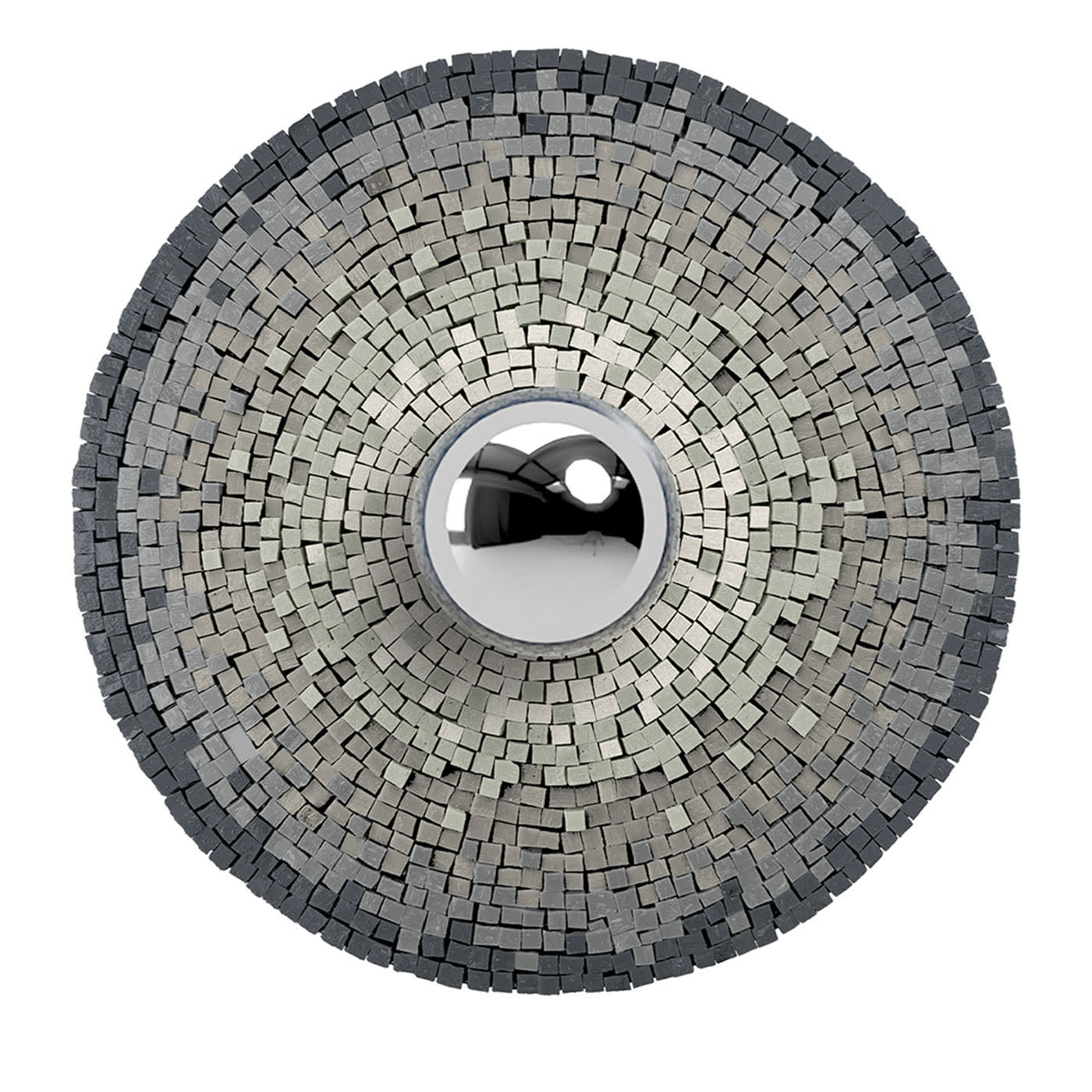 Ocio Lampada da parete a mosaico grigio