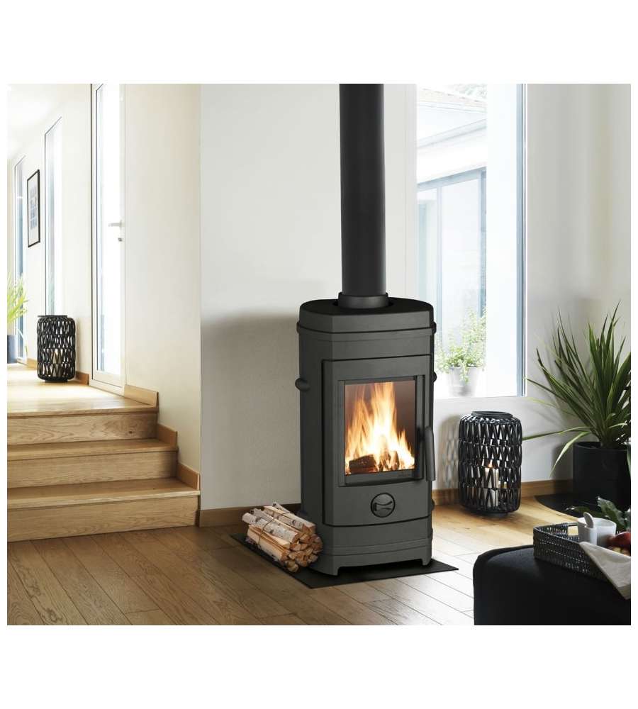 Invicta Stufa a Legna Remilly in Ghisa - Antracite - 8,9 kW
