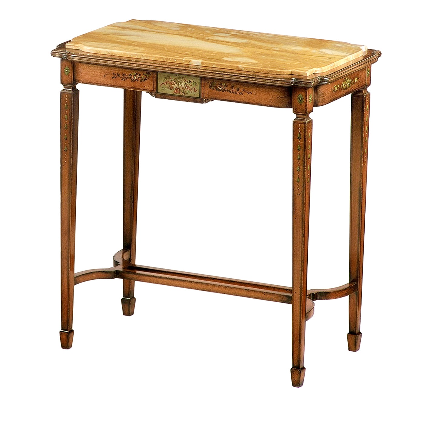 Console in stile Sheraton dipinta a mano